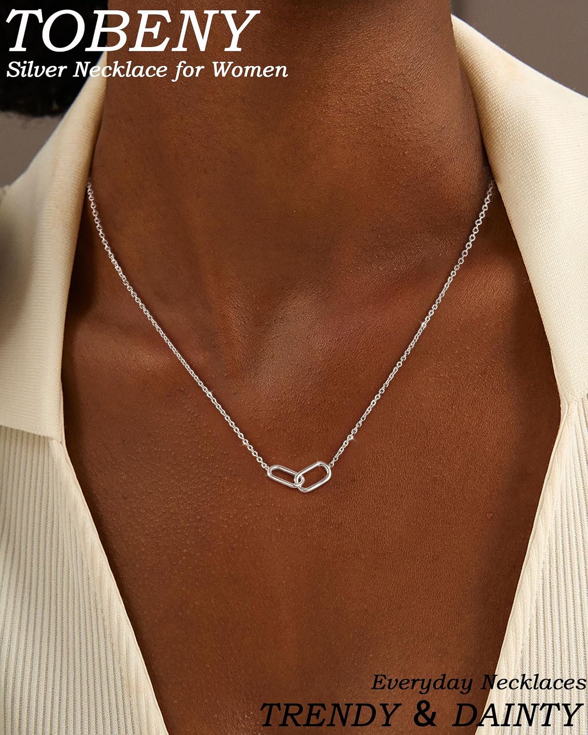 TOBENY Gold Necklace for Women Trendy 14K Gold Plated Dainty Bow Heart Cross Pendant Necklaces Cute Simple Pearl Diamond Paperclip Butterfly Italian Horn Choker Necklaces for Women Gift Jewelry