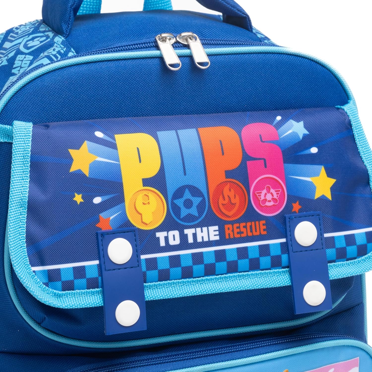 Ruz - Paw Patrol Large School backpack with Padded Back and Adjustable Straps, Blue, A28245