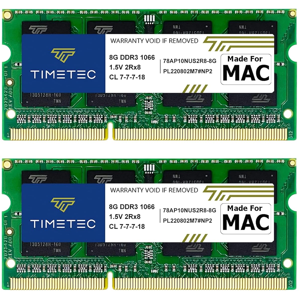 Timetec Hynix IC Compatible for Apple 16GB KIT(2x8GB) DDR3 PC3-8500 1066MHz
