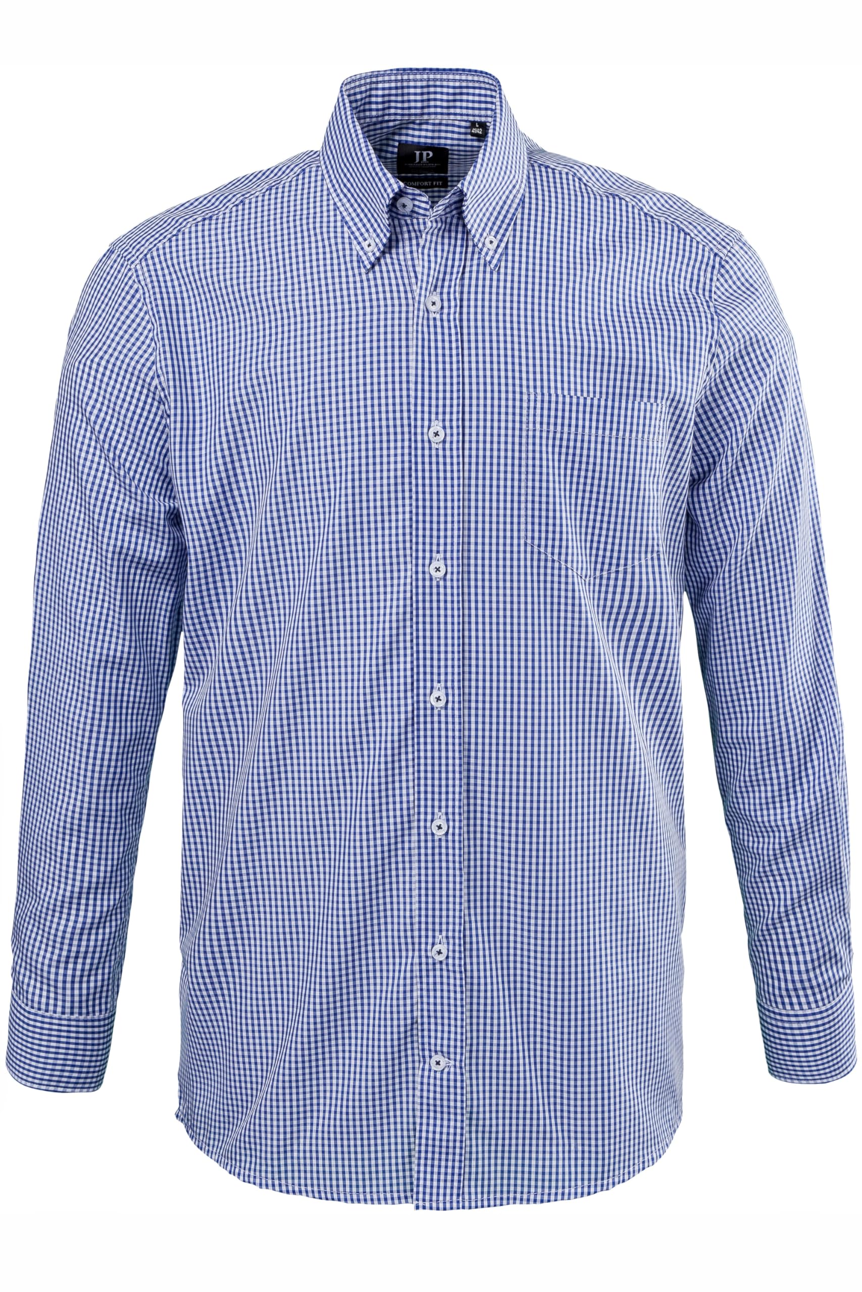 JP 1880 Camicia per Business-Attire con vestibilità Comoda e quadretto Vichy 722859
