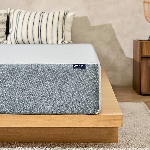 LIFEMENT Basic 6 Inch Twin, Graphite Infused Memory Foam Mattress, Medium Firm, Fiberglass Free, Pressure Relief, Safe & Certified Foams & Cover, 10-Year Warranty