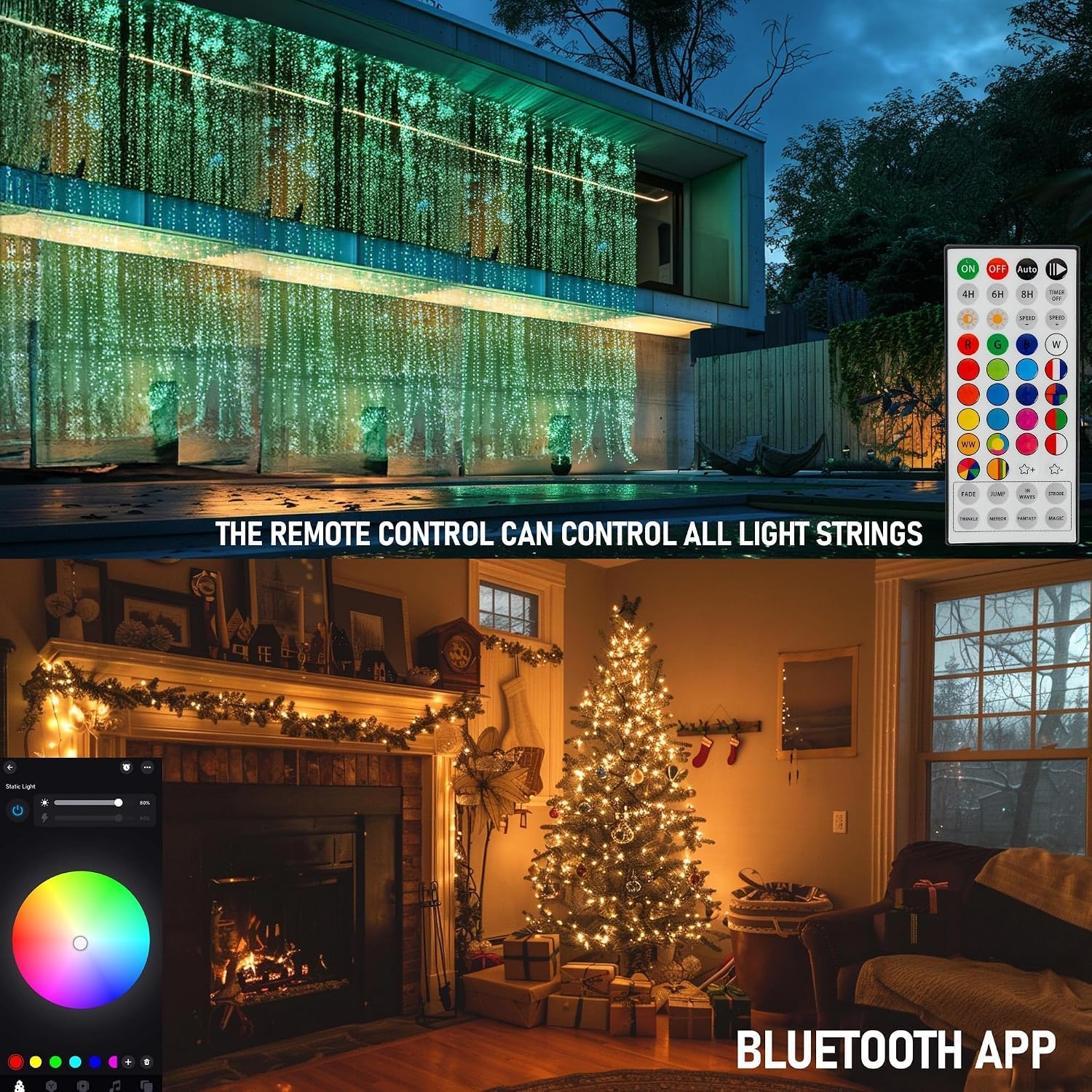 Dazzle Bright 328FT 1000 LED Smart RGB Christmas Halloween String Lights 6 91InugL7AwL. AC SL1500