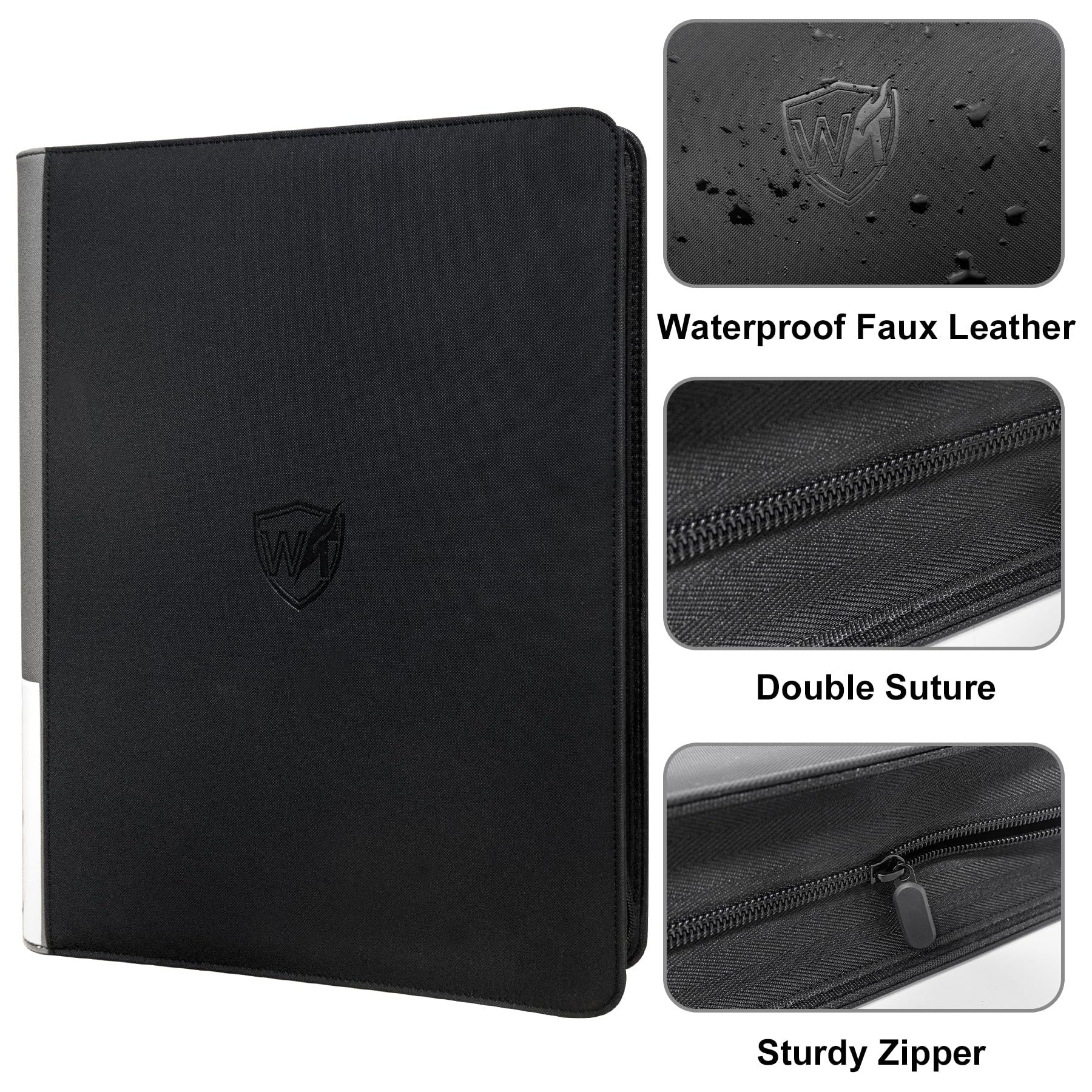 Amazon.com: Card Binder for Trading Cards,16 Pocket with 32