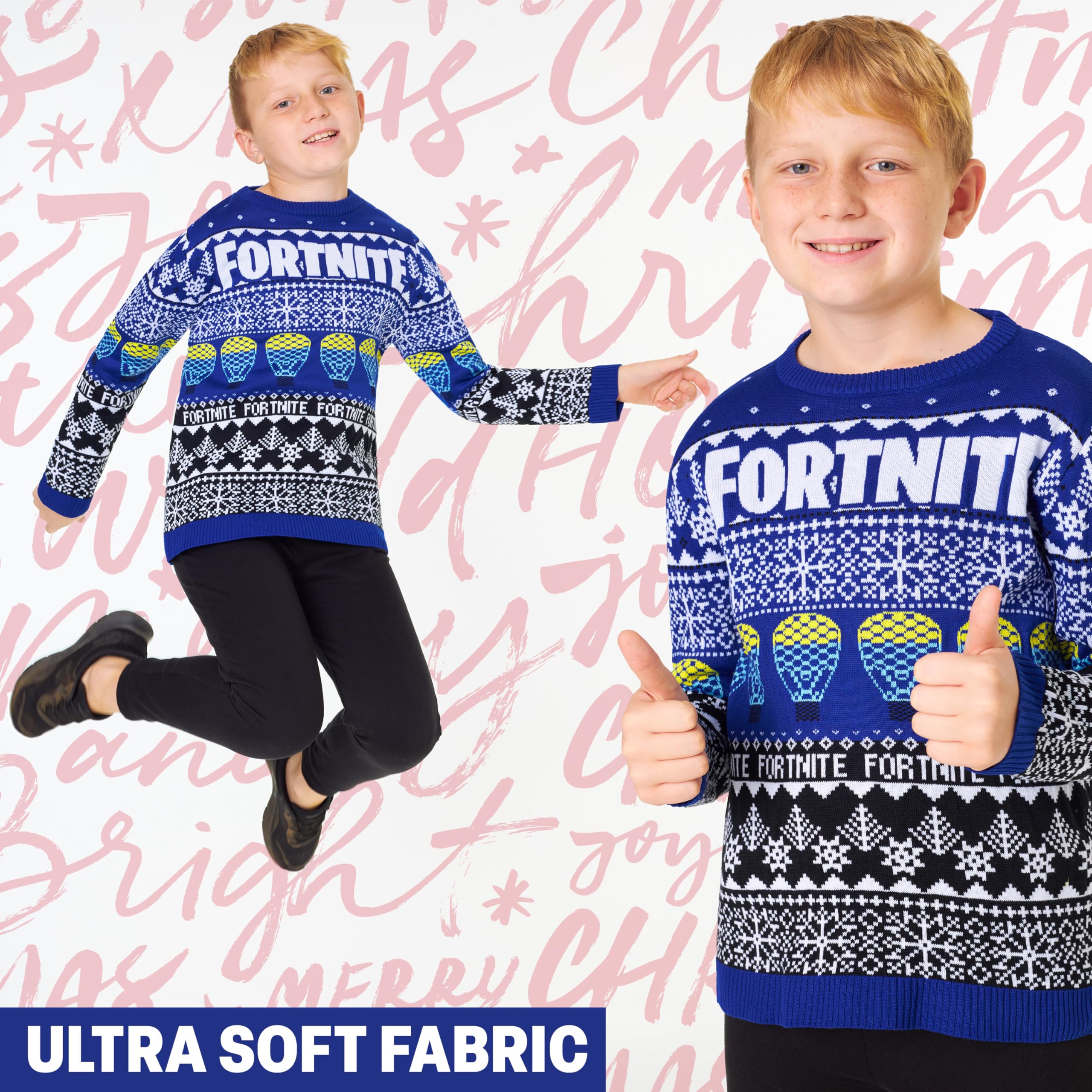Fortnite Jersey Navideño Niño Videojuegos Suéter Infantil Regalo Original