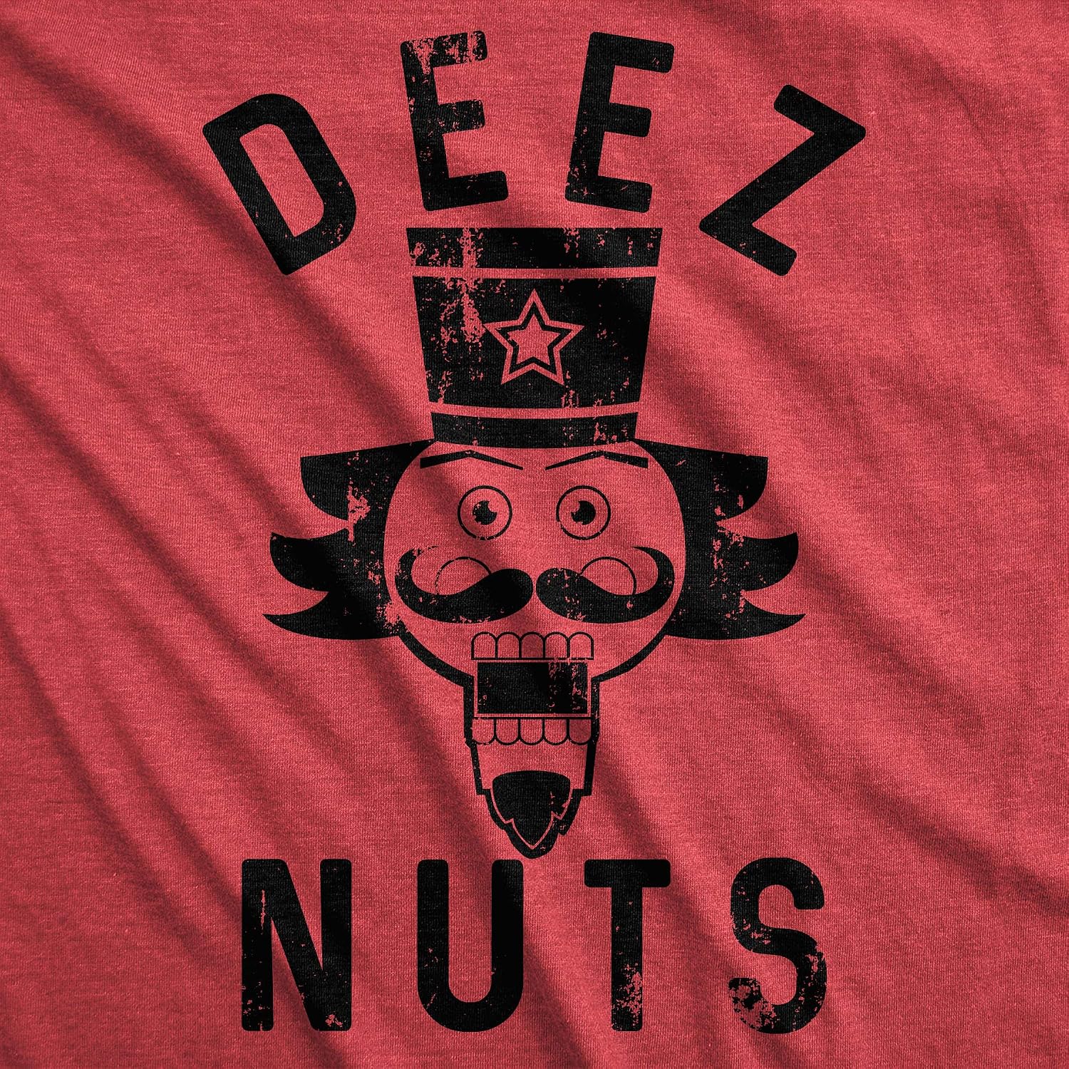 Mens Deez Nuts Nutcracker Funny Christmas Novelty Tee for Guys image 4
