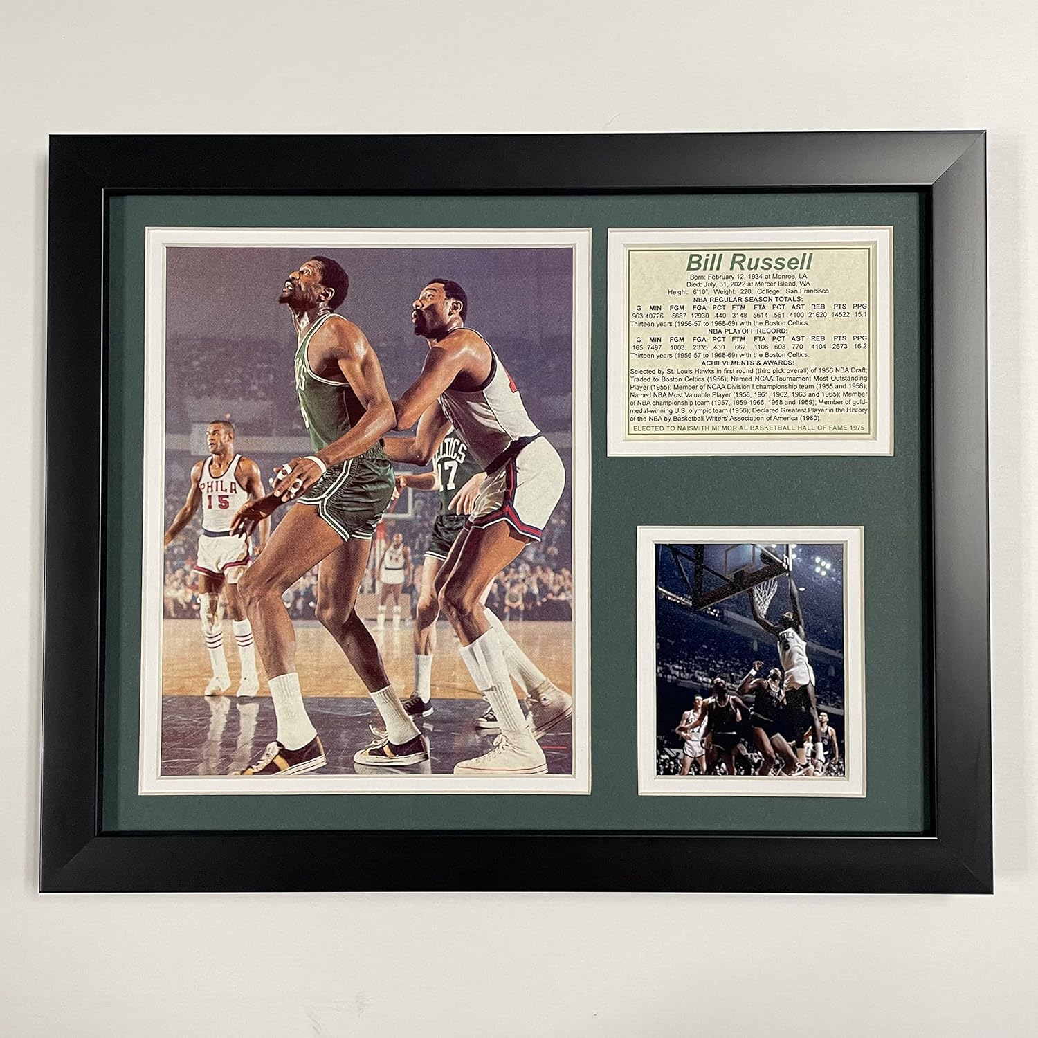 Legends Never Die Bill Russell Collage Photo Frame, 11" x 14"
