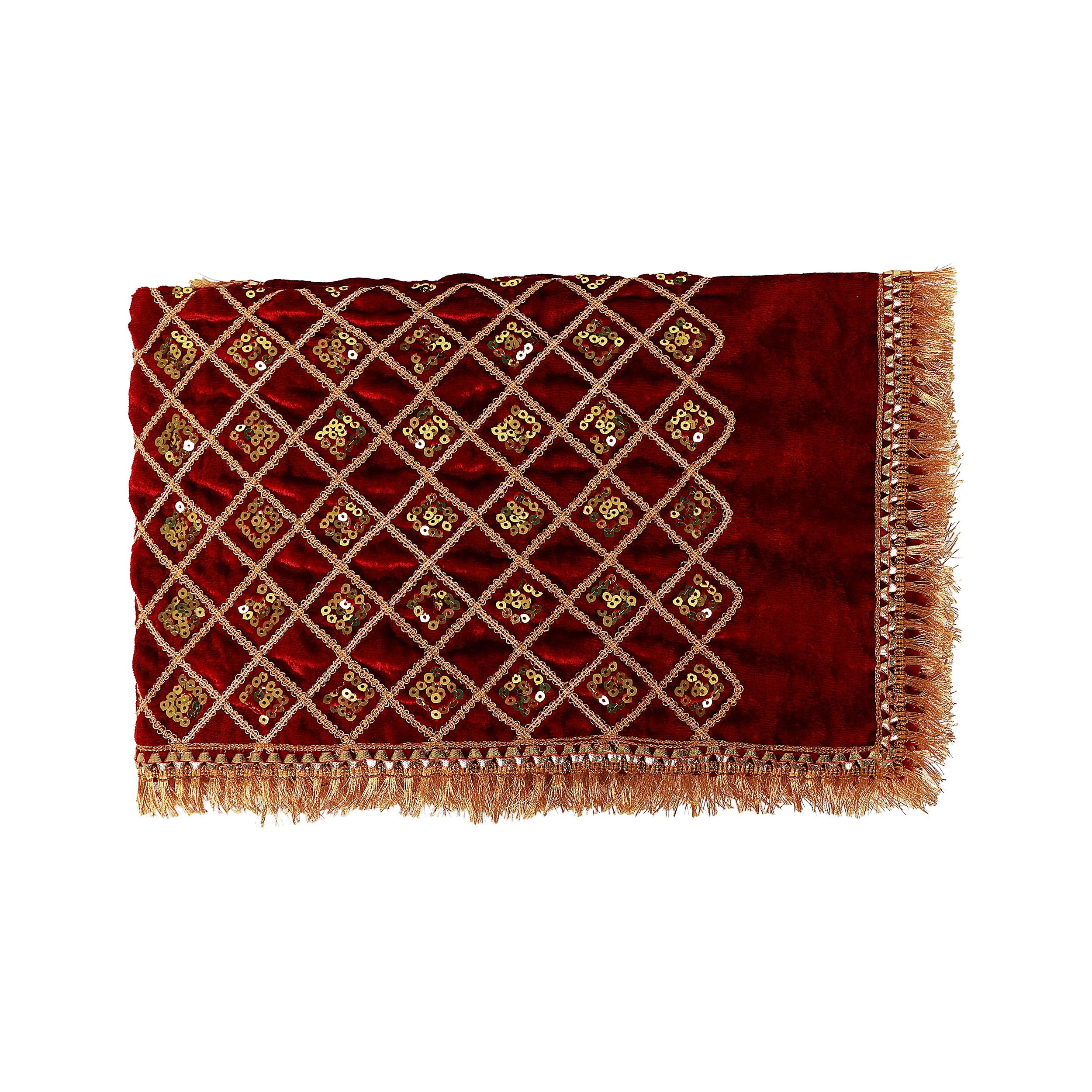 Gods Festival Box Velvet Shawl, Pasoda, Gods Palkhi Rath Yatra, Temple And Special All Gods Vastra Use It-image-3