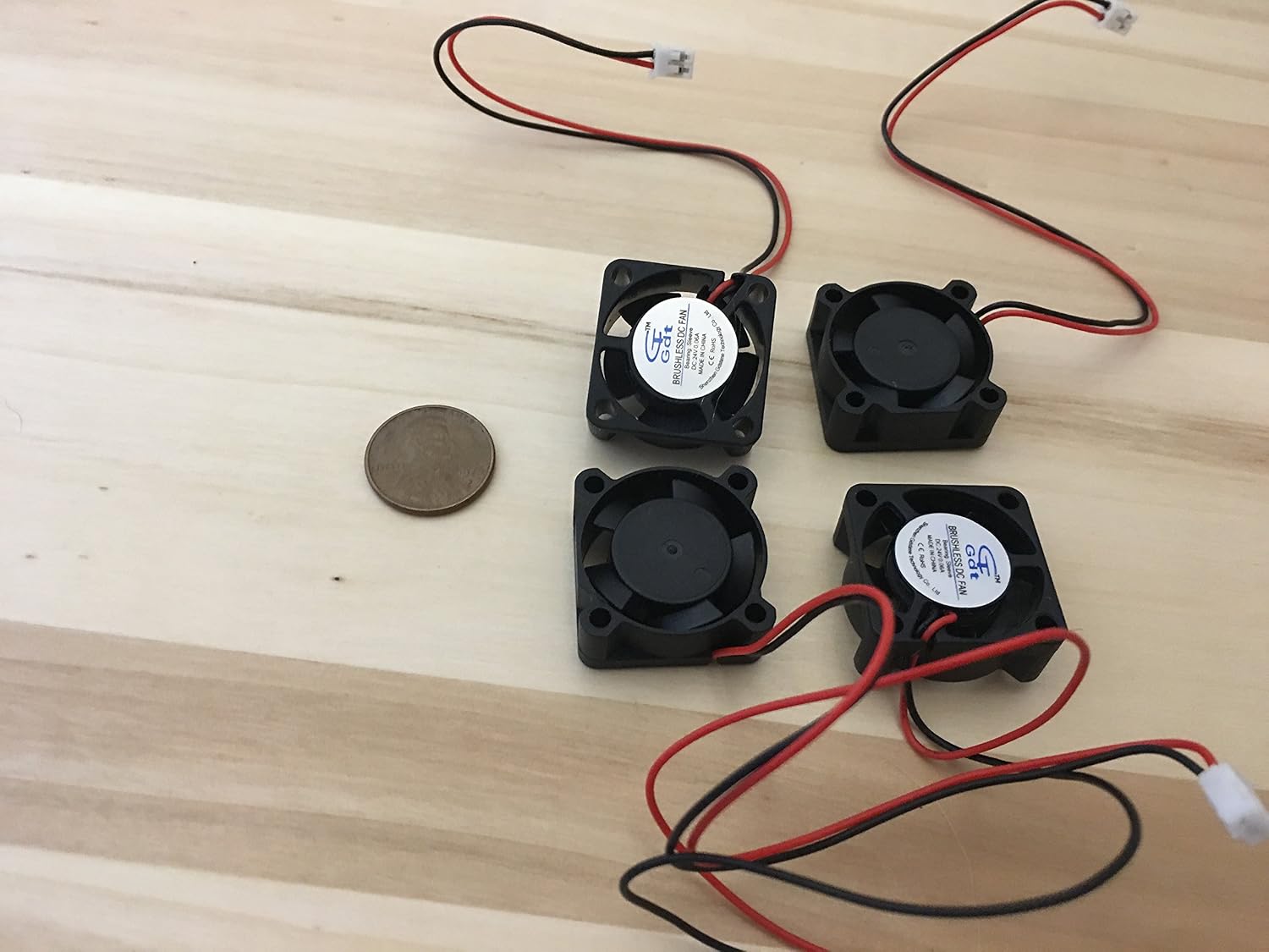 Amazon.com: 4 Pieces - 24v - Fan 25mm x 25 x 10 Brushless Cooling small ...
