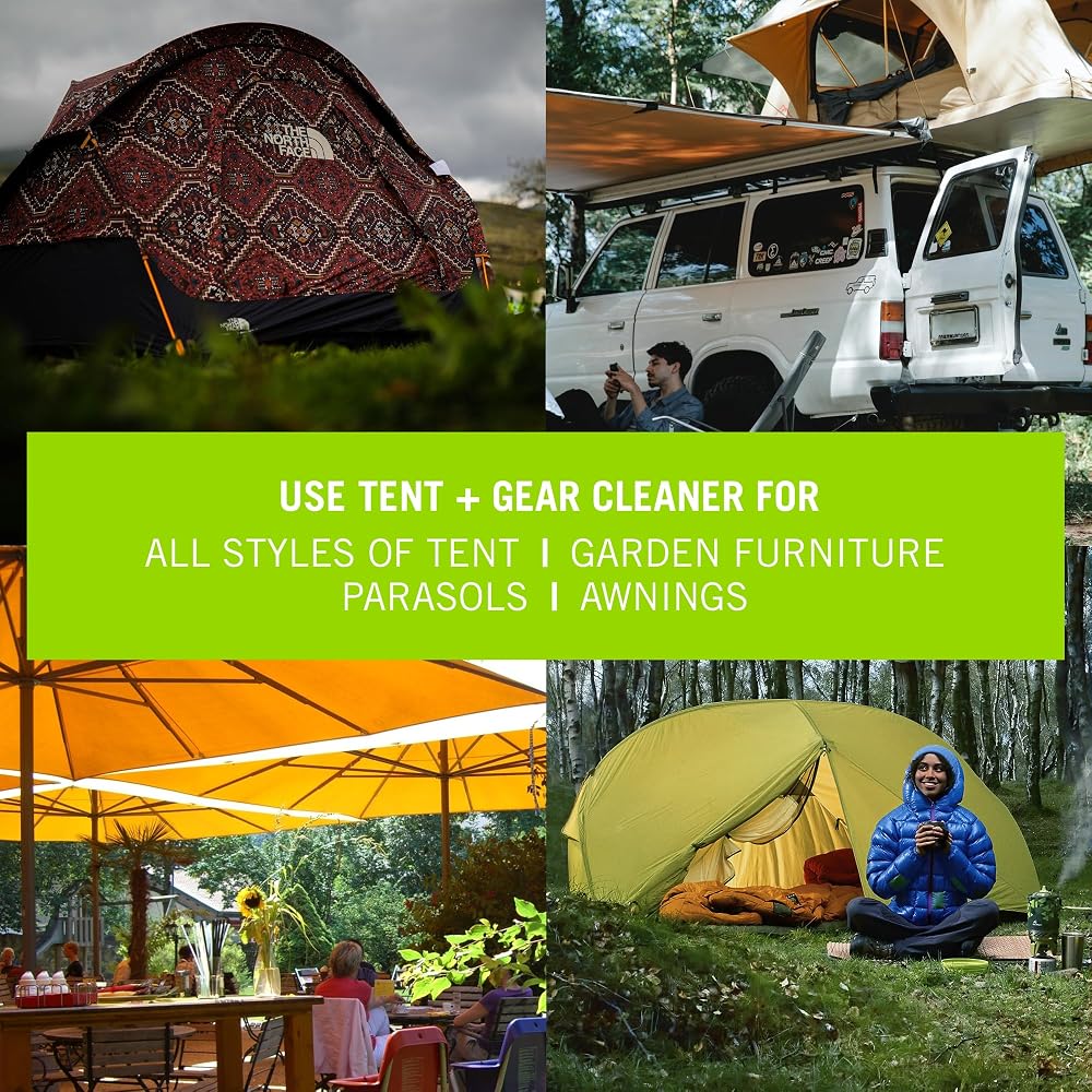 Grangers Tent + Gear Repel - UV Protection & Waterproofing Spray for Tents, Awnings, and Outdoor Fabrics- FC-Free & Bluesign