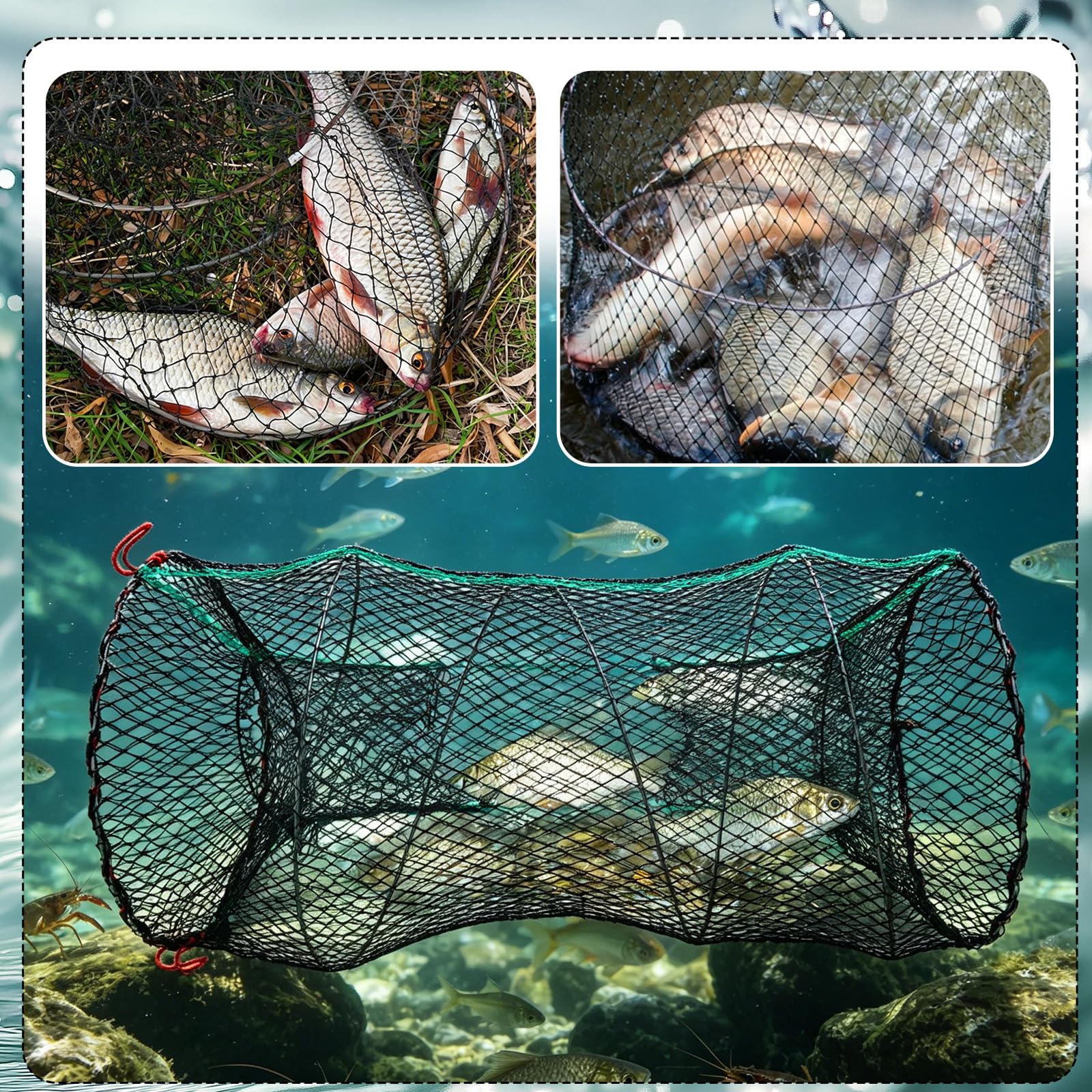 Fischreuse Reuse Fisch Krebsreuse Köderfischreuse 30x65cm