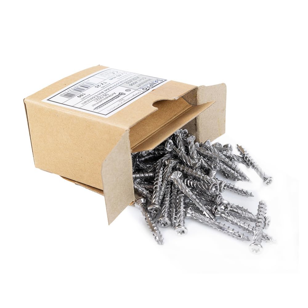 Sanpro Terrassenschraube aus Edelstahl mit Torx Kopf, Größe 5 x 50 mm, Anzahl 600 Stück (Pack à 600 Stück)