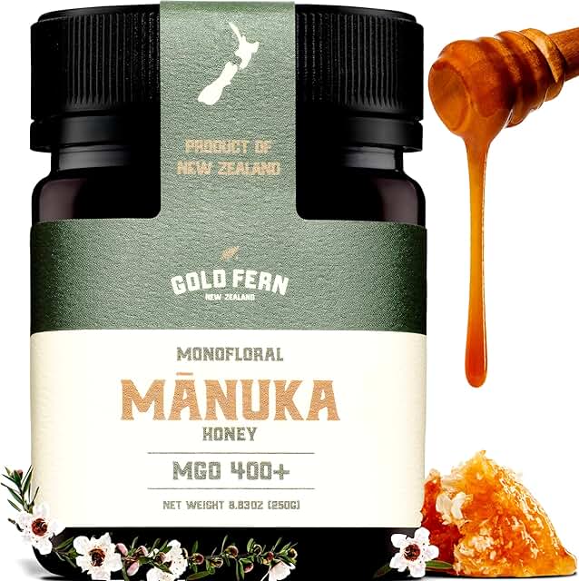 Gold Fern Honey - Raw New Zealand Manuka Honey Medical Grade | 8.8oz Mon...