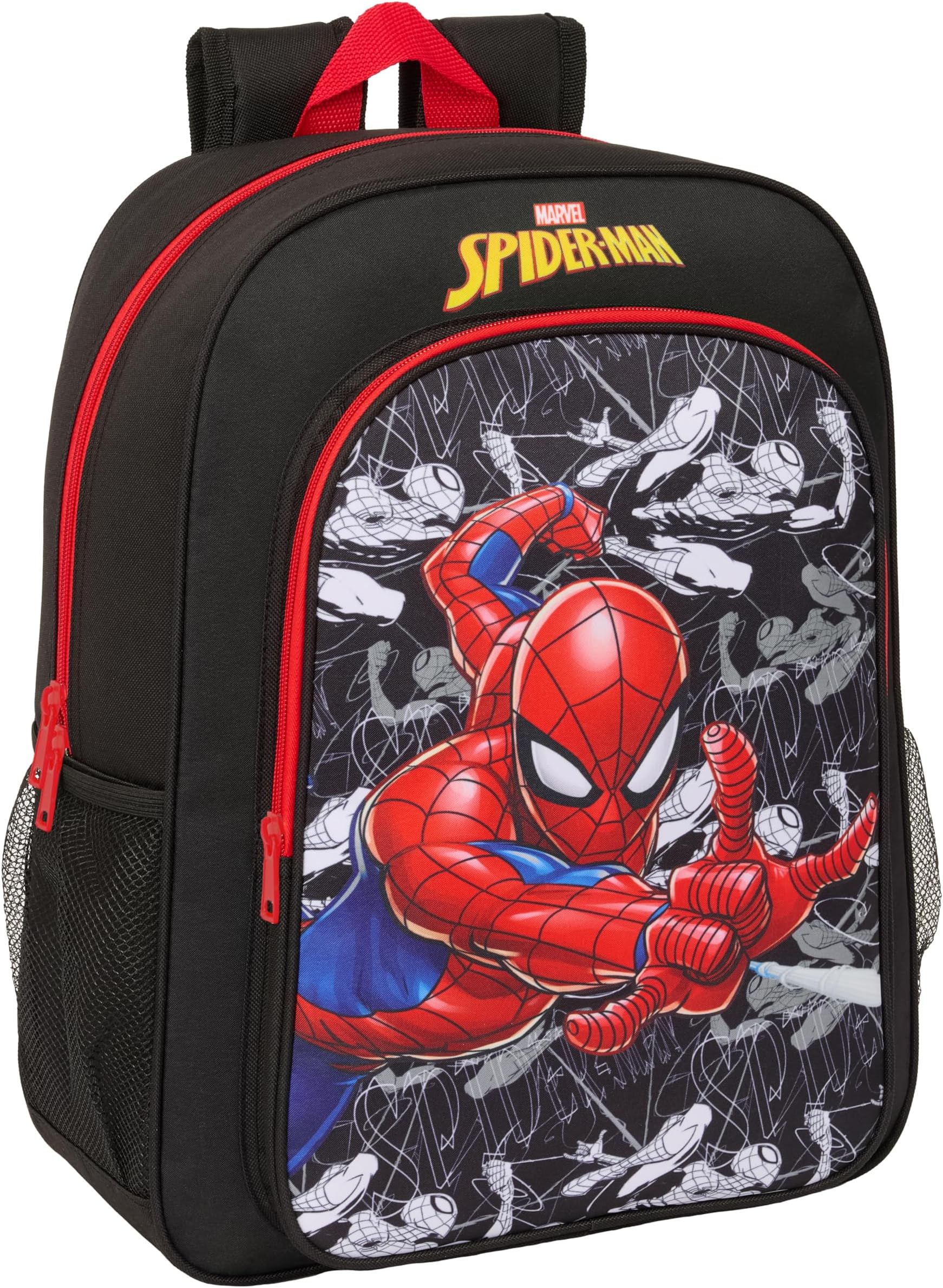 Spider-Man School Backpack for Kids, Children's Backpack Adaptable to Prams, Ideal for School-Aged Children, Comfortable and Versatile, Quality and Durability, 33 x 14 x 42 cm