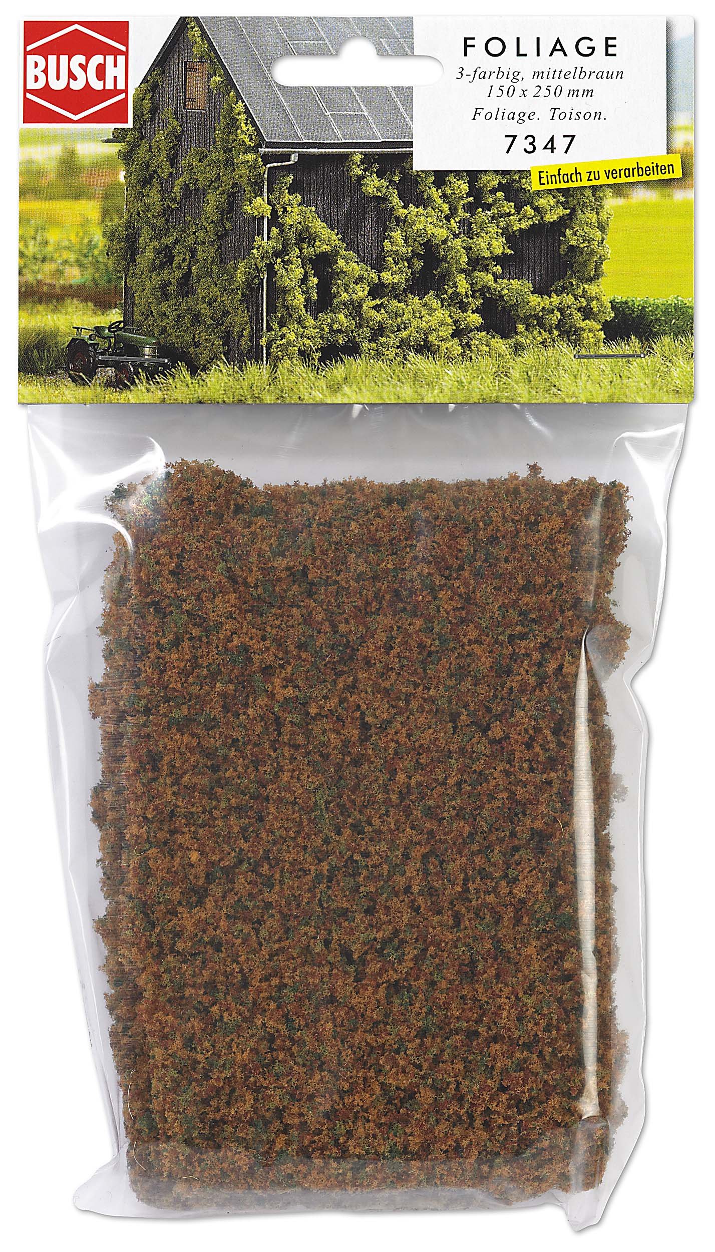 Busch 7347 Foliage Brown HO Scenery Scale Model Scenery