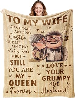 Antonia Bellamy Gifts for Wife Blanket 80’’X60’’, Anniversary Wedding Romantic Gift for Her, Wife Mothers Day Birthday Gift from Husband, I Love You Present for Her