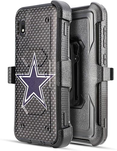 Miniatura 1 de Funda para Samsung Galaxy A10e, resistente, a prueba de golpes, pantalla integrada, protección de cuerpo completo, con clip giratorio para cinturón