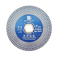 Vista 8 de Hoja de sierra para azulejos de porcelana de diamante, disco de pulido de corte de diamante súper fino de 4.5 pulgadas con eje de dientes en X