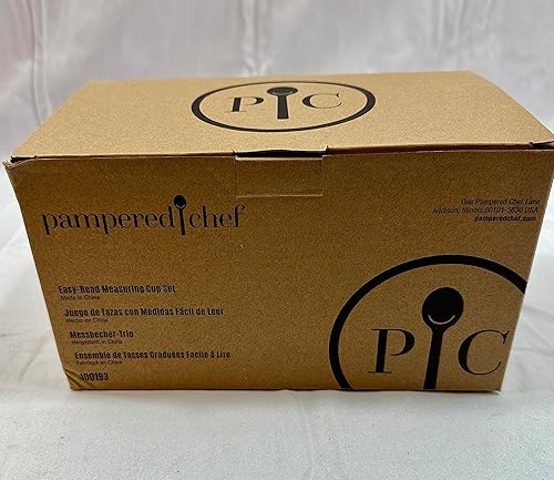 Pampered Chef Juego de tazas medidoras de fácil lectura #100193