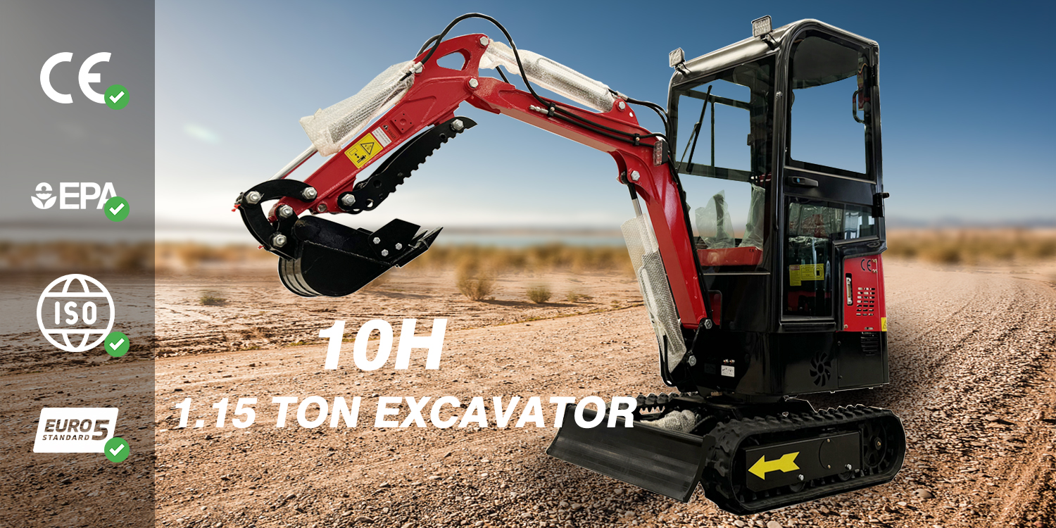Amazon.com: 13.5HP Mini Crawler Hydraulic Excavator, 1 ton