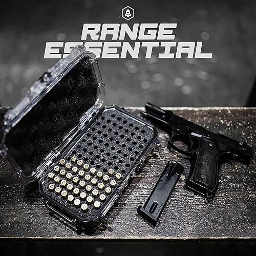 Miniatura 7 de Evergreen Estuche de almacenamiento redondo con cierre de bala para 100 pistolas, seguro para viaje, especificaciones mil, impermeable, fabricado en