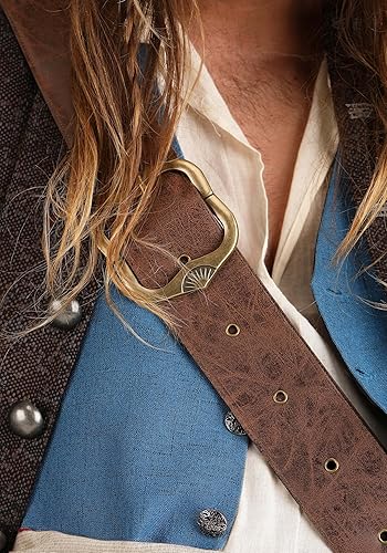 Miniatura 8 de Disfraz auténtico de capitán Jack Sparrow para hombre de talla grande