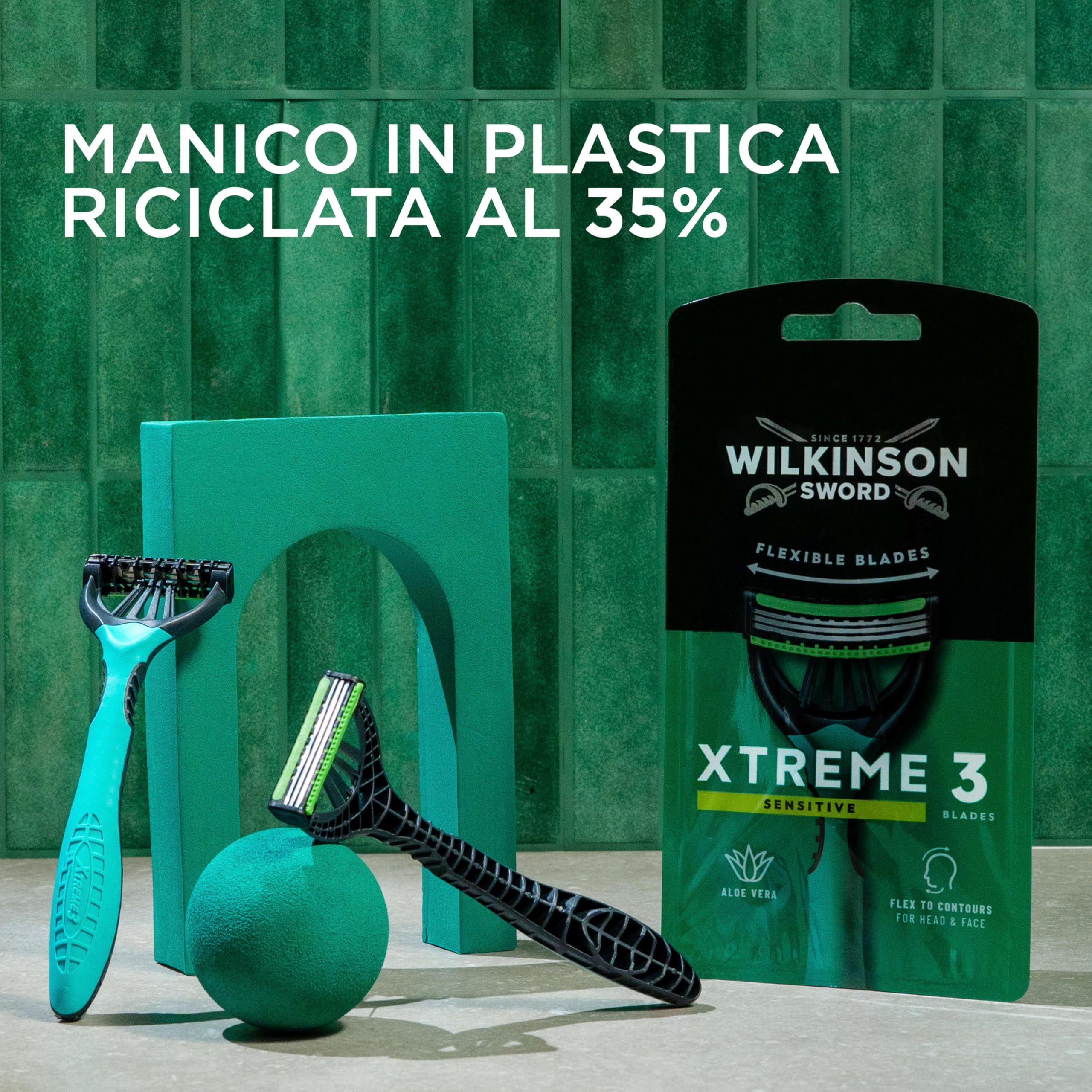Wilkinson Sword Xtreme 3 Sensitive - Confezione da 4+2 rasoi usa e getta uomo
