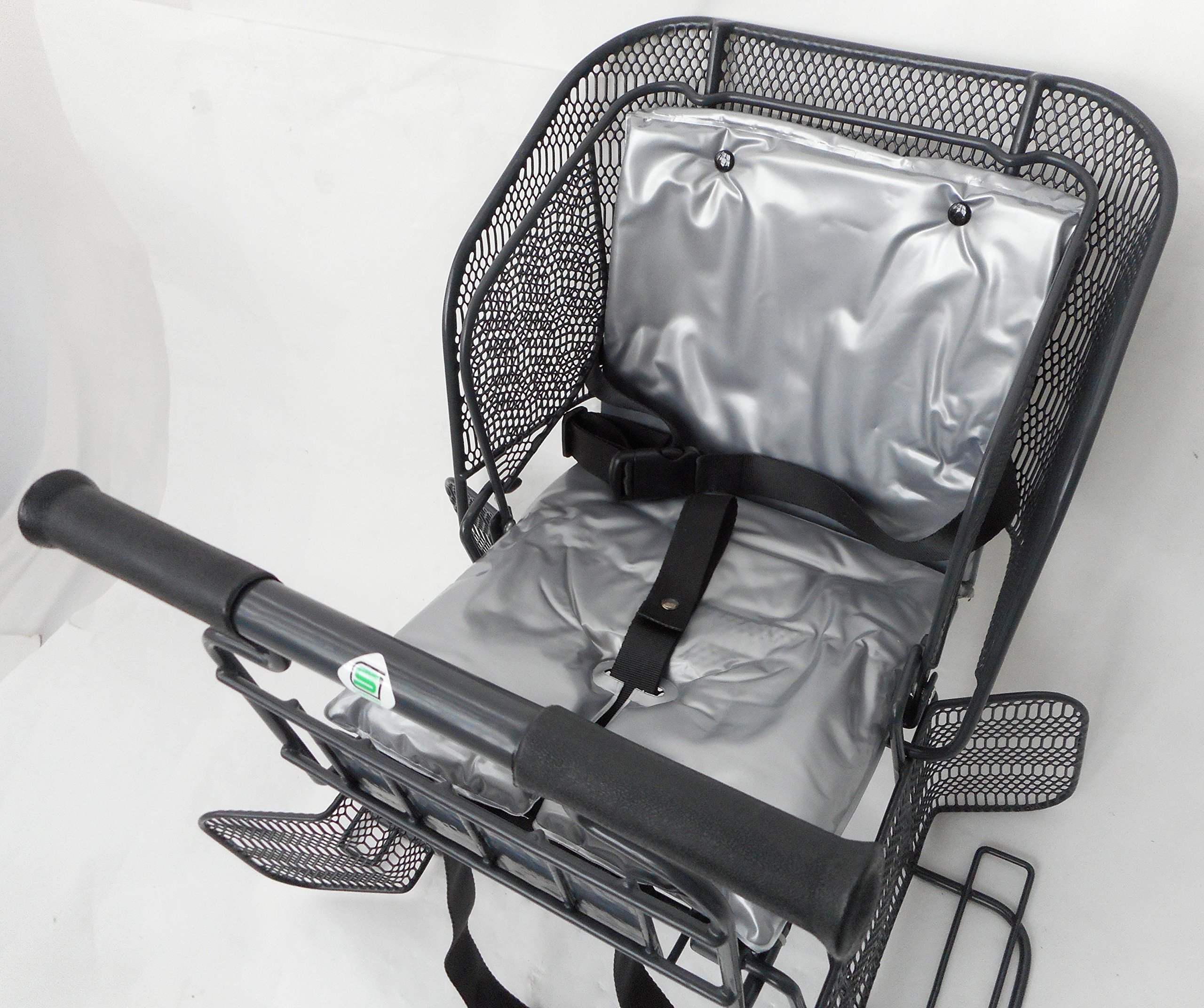 Amazon | 自転車 チャイルドシート 自転車後用幼児座席 ガンメタ 47351