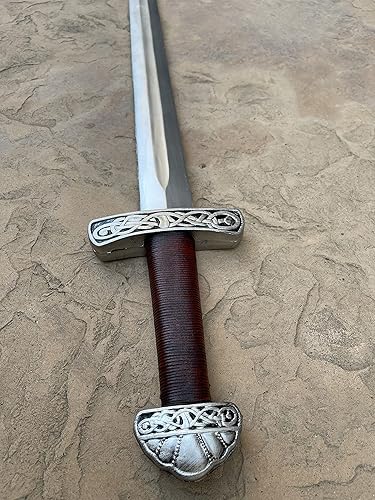 Miniatura 3 de Espada de espuma de poliuretano de la Edad media de los vikingos de la Edad Media para el soldado berserker, caballero guerrero, disfraz de rey para