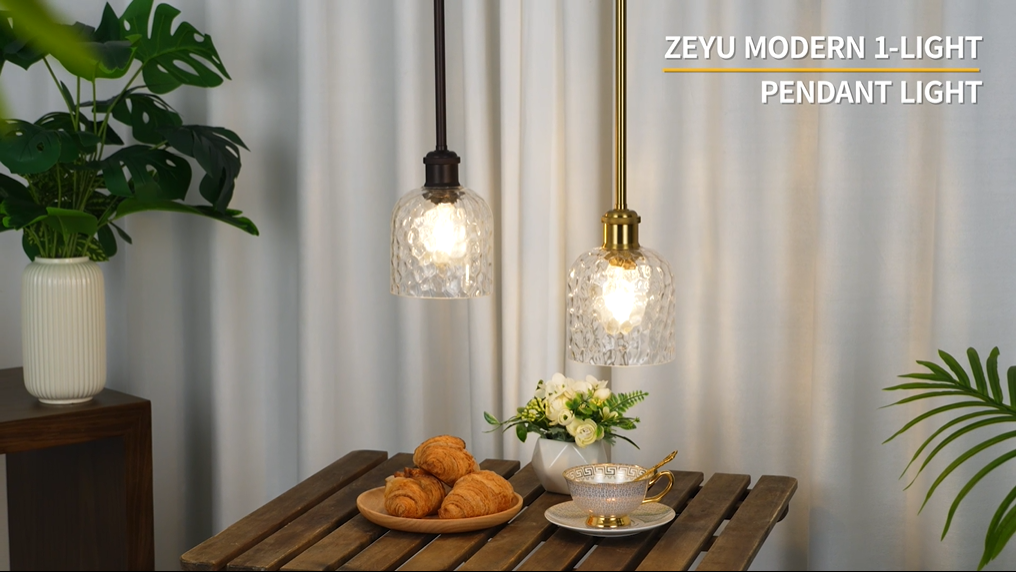 Zeyu Vintage Ceiling Light - 24W LED Dimmable Farmhouse Light With Remote Control