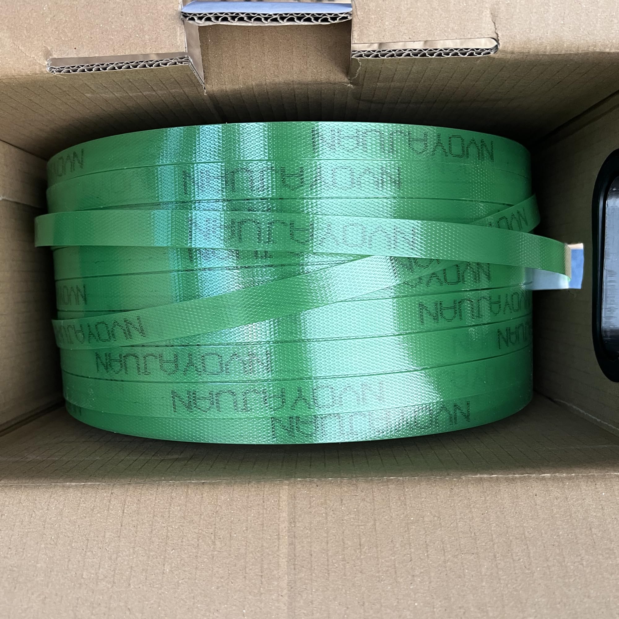 1,6 cm x 10,4 x 304,8 m Polyester (PET) Umreifungsrolle Palettenverpackung Poly Banding Kunststoff Verpackungsseil Grün 657,7 kg Bruchfestigkeit