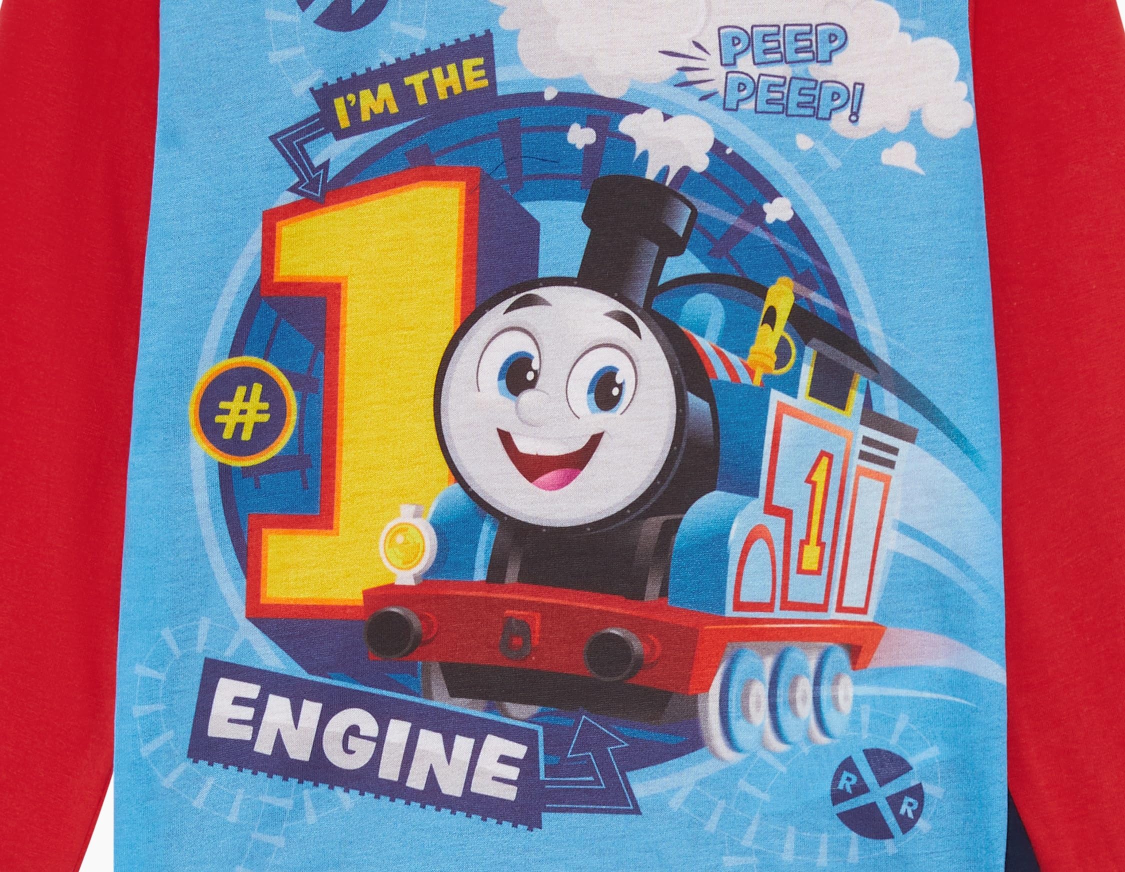 THOMAS & FRIENDS, Thomas The Tank Engine - Pigiama da ragazzo, colore: rosso/blu, età 18 mesi - 5 anni