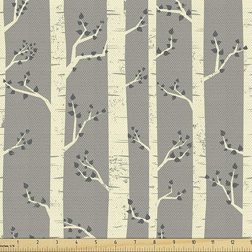 Ambesonne - Tela multicolor con estampado digital por yarda