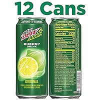 Vista 3 de Amp Energy, Original, Cafeína, Vitaminas B, latas de 16 onzas líquidas (paquete de 12)