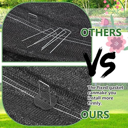 Miniatura 10 de 200 piezas de grapas de paisaje, juntas de paisaje, juntas de grapas para paisaje, estacas de jardín, estacas de paisaje, junta de pasadores de