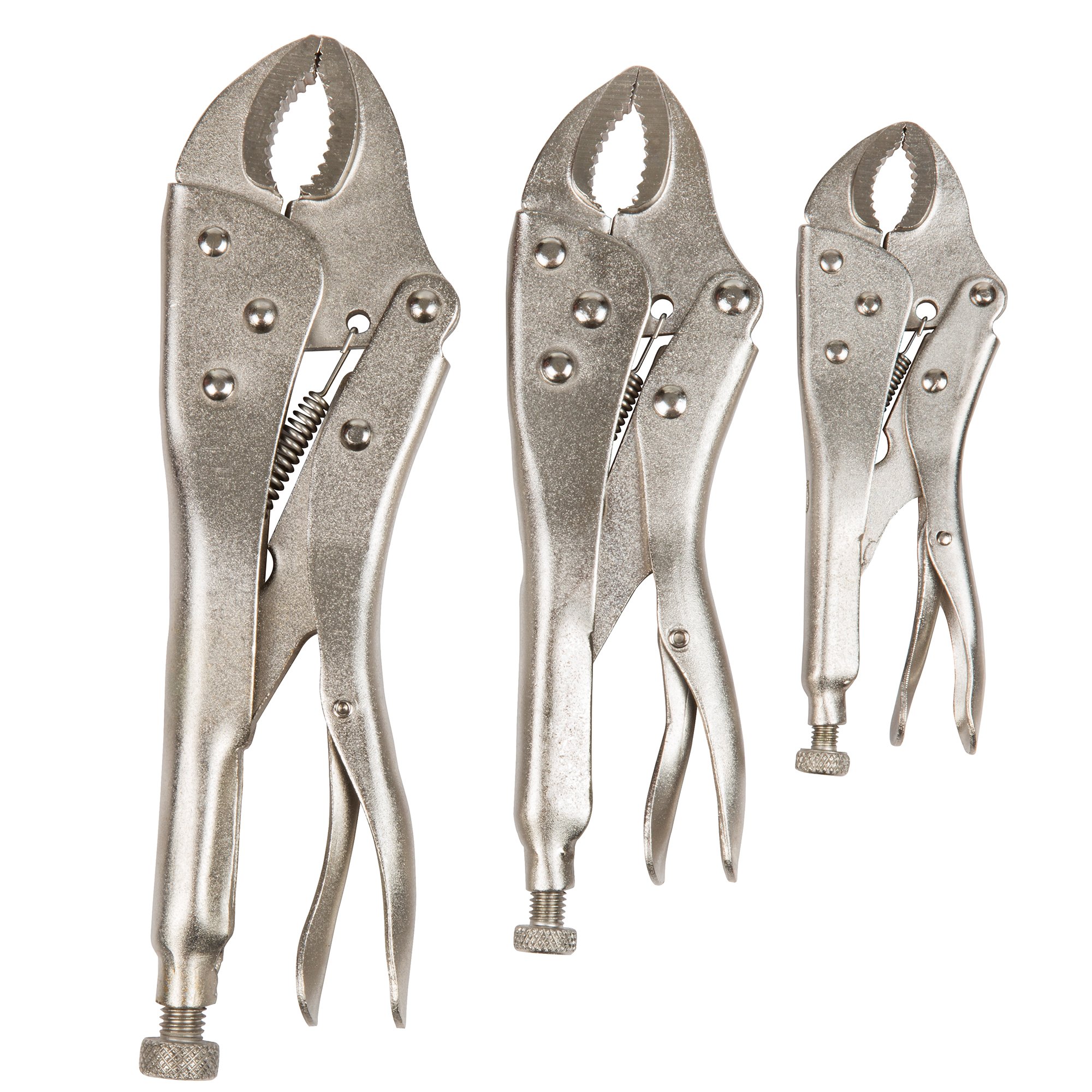 Stalwart 75-HT3007 Locking Plier Set with Storage Pouch, 3 Piece