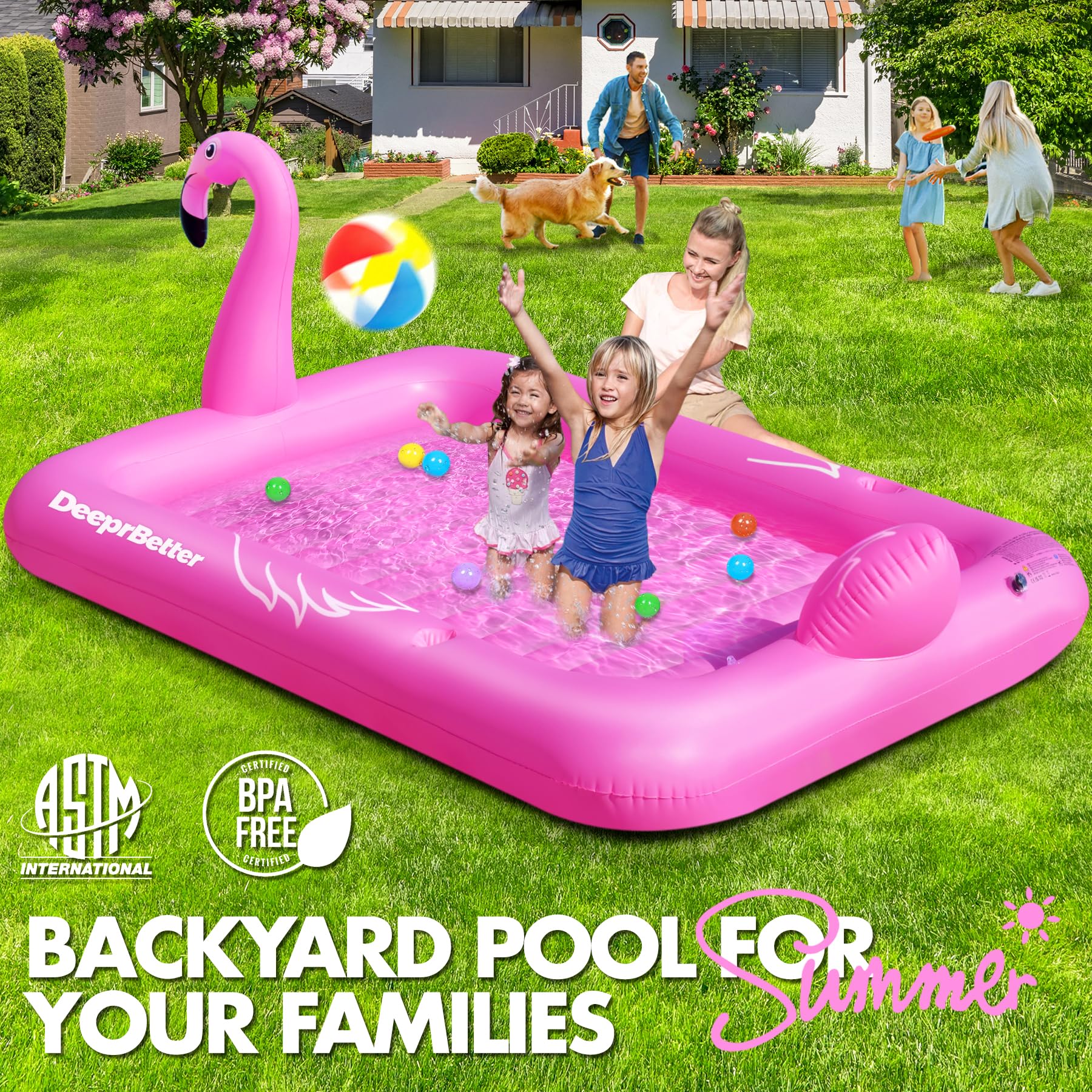 DeeprBetter Colchoneta Piscina Adultos, Flamenco Hinchables para Piscina con Posavasos, Colchoneta Hinchable Piscinas Grande 205 * 150CM, Flotadores Piscinas Adultos con Almohada Colchonetas Playa