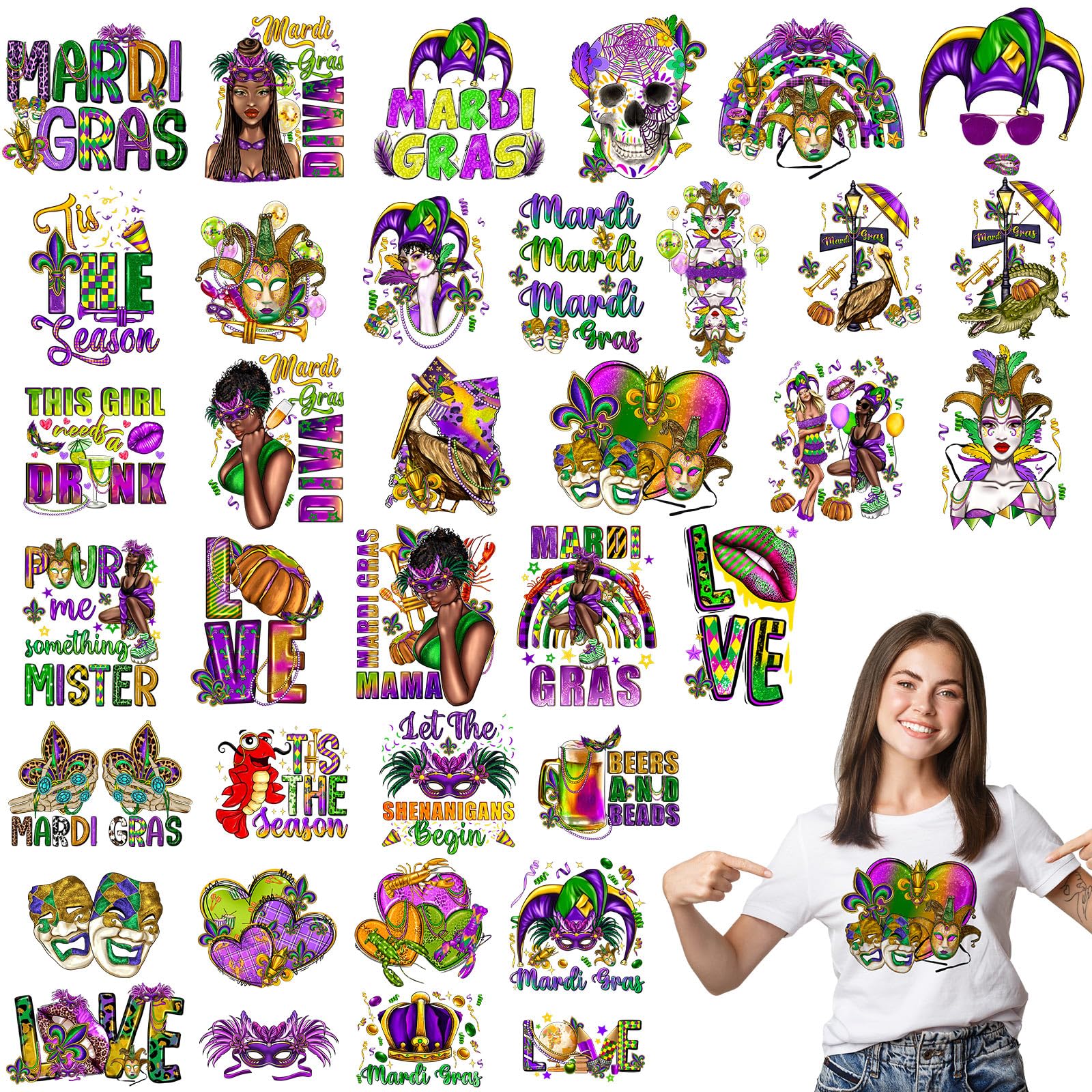 Vinyle pour transfert thermique de Mardi Gras imperméables pour customiser