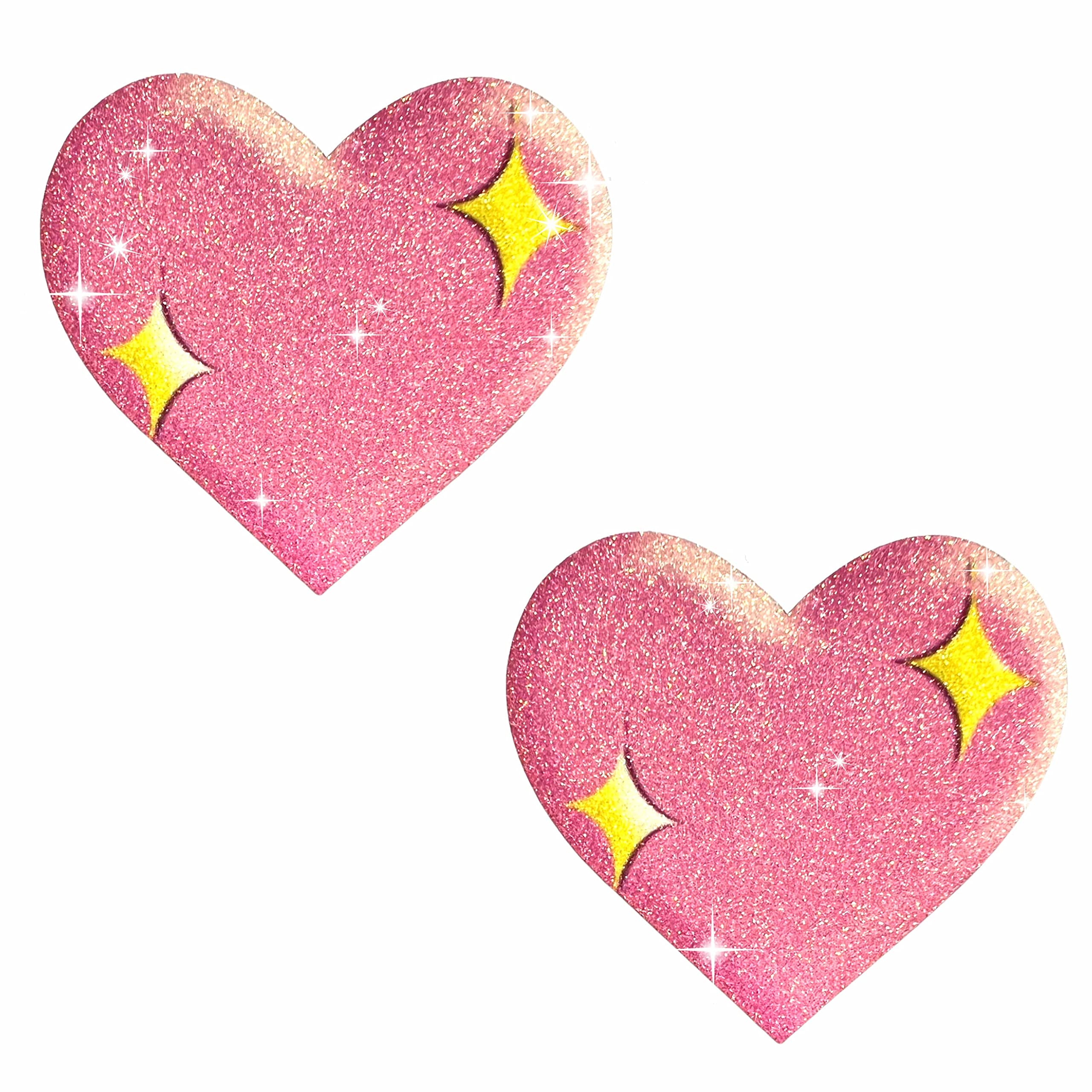 Neva Nude Iridescent Crystal Beamz Nipztix Pasties Nipple Covers for Festivals, Raves, Lingerie and More, Made in USA