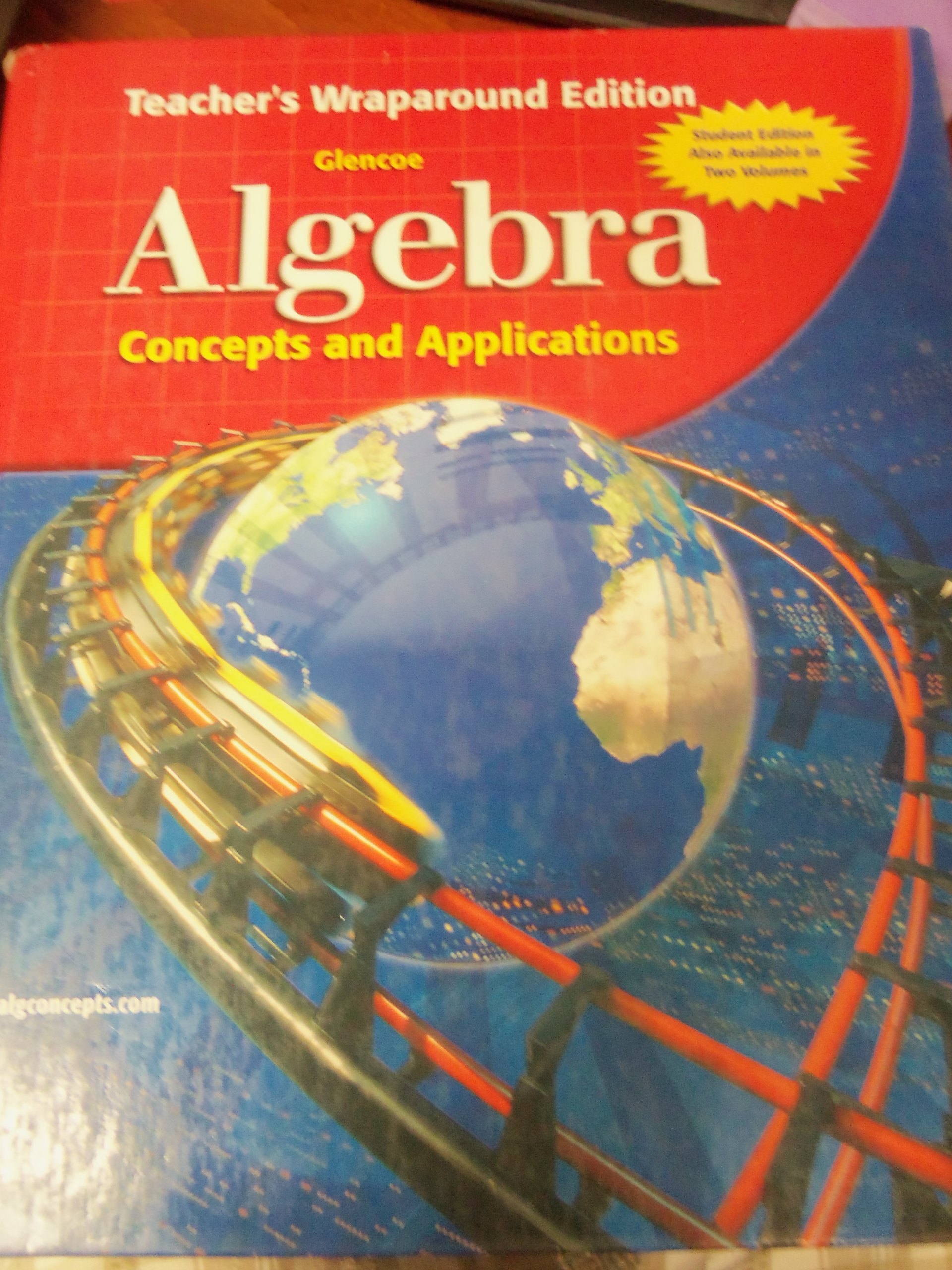 Algebra Concepts and Applications: Teachers Wraparound Edition: Cummins ...