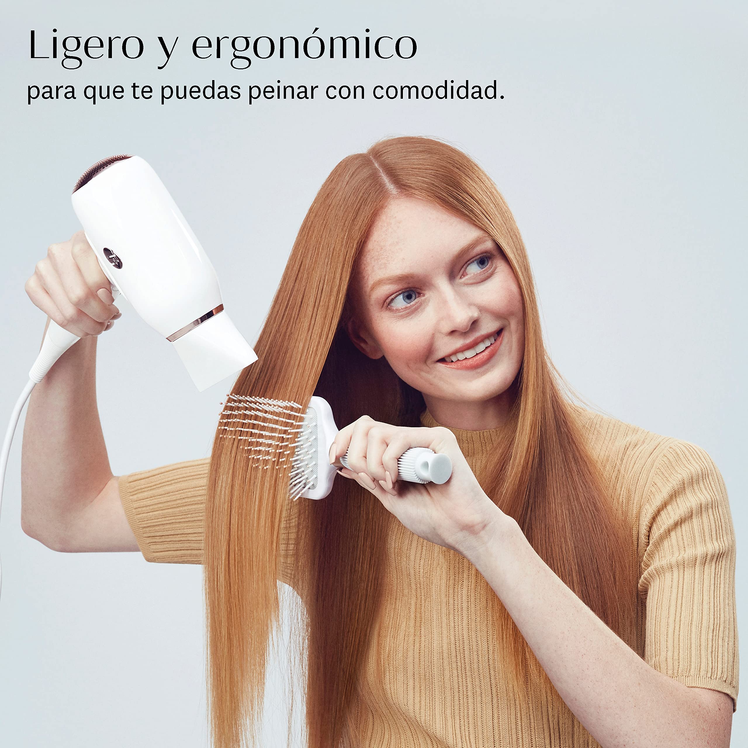 T3 Fit Compact Ionic Secador de pelo profesional, rápido secado, ligero, ergonómico, alisa el encrespamiento y con múltiples combinaciones de velocidad y calor