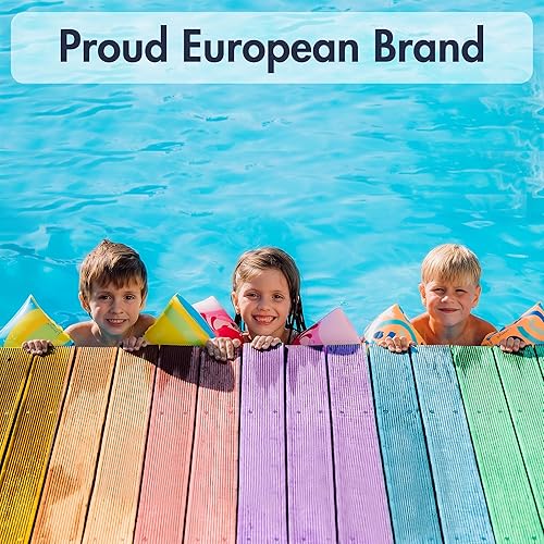 Miniatura 7 de Limmys Flotadores de brazo de alta calidad para niños, de 1 a 6 años, alas de agua inflables para nadar (ganador del premio Mom's Choice Award)