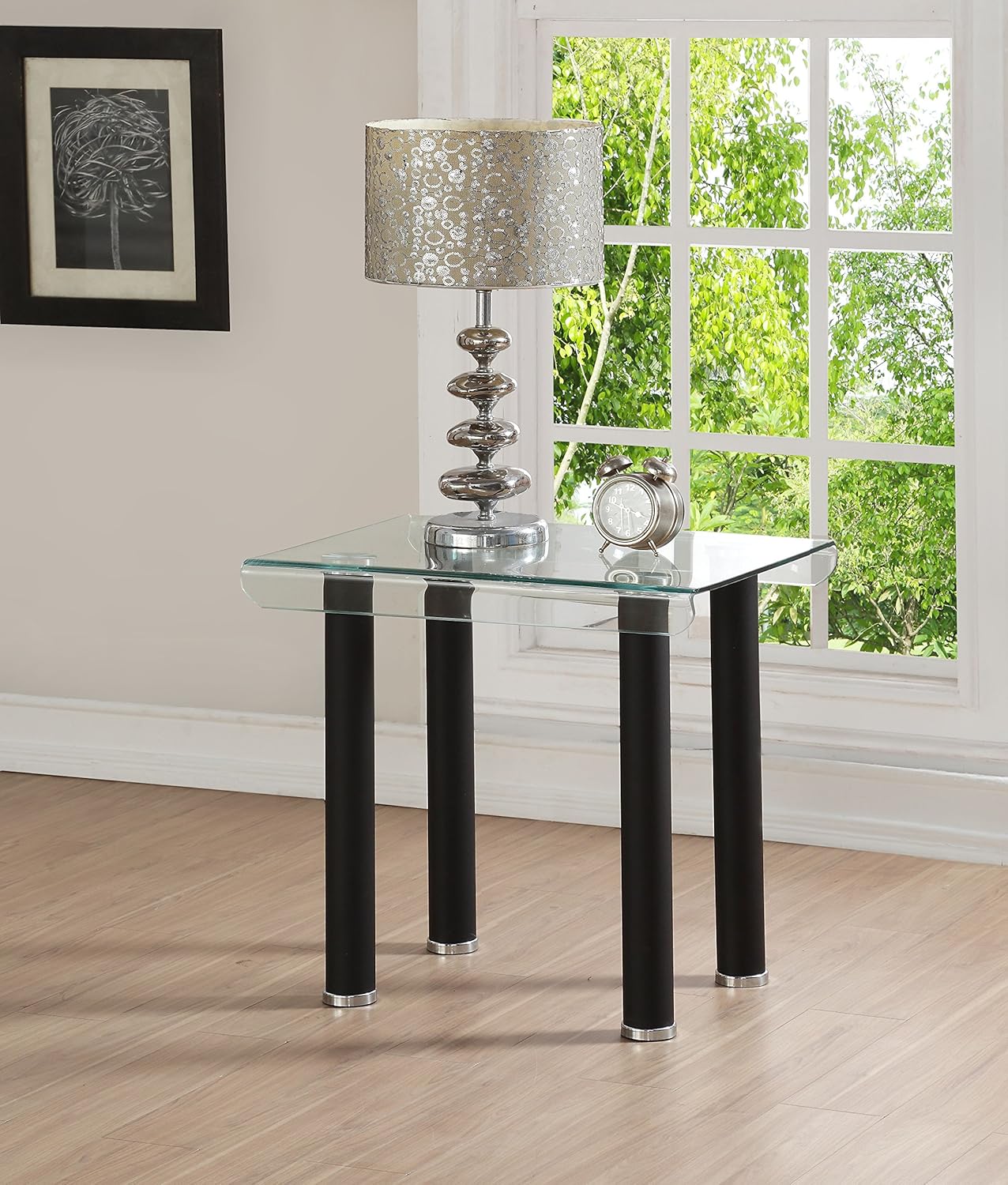 Hоt Dеаlѕ ACME Furniture 83676 Gordias Black End Table with Glass Top Amаzоn Crаzу 🔥 Dеаlѕ ACME Furniture 83676 Gordias Black End Table with Glass Top
