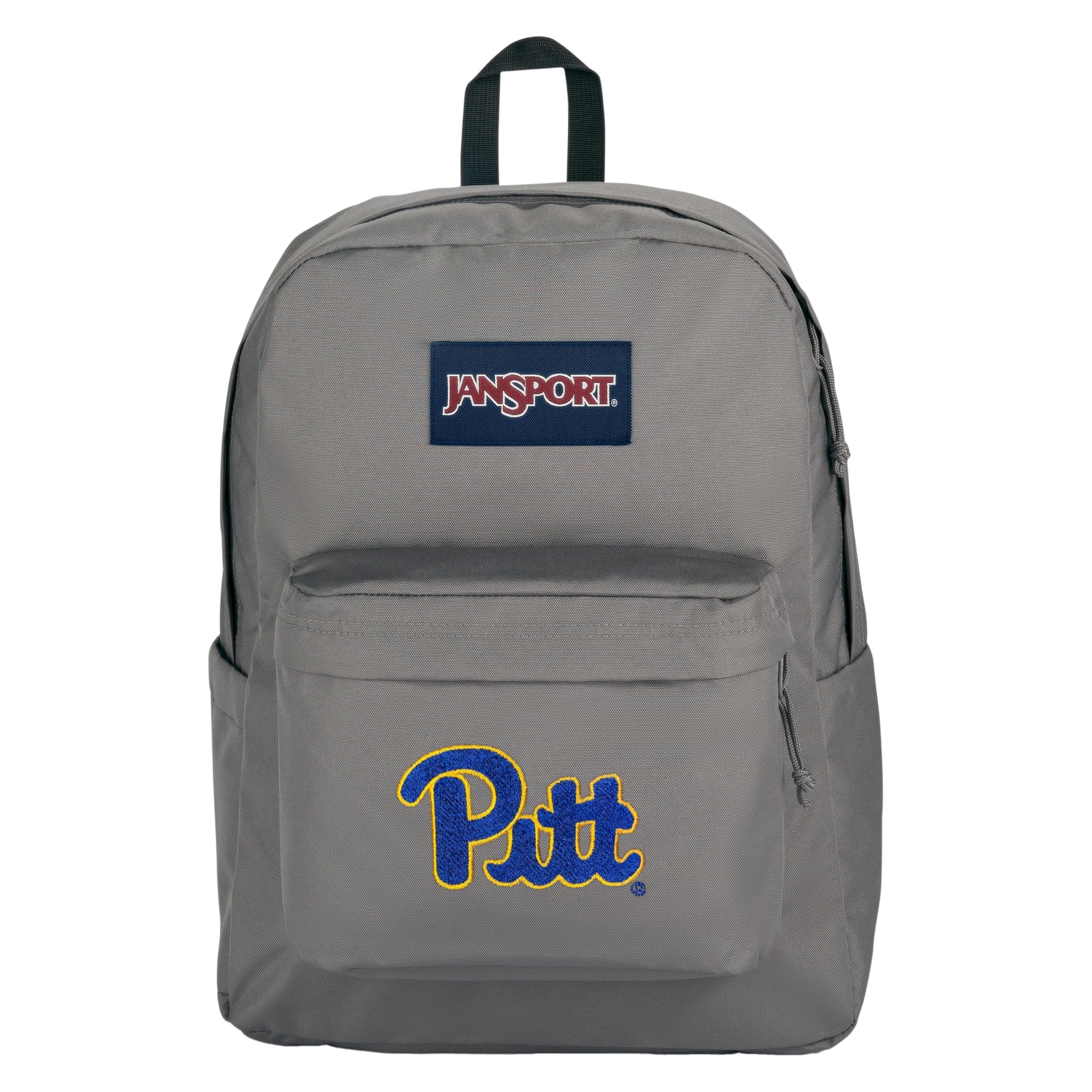 JanSport NCAA Officially Licensed Backpack, Pitt Panthers, Superbreak Plus with Padded 15'' Laptop Sleeve, Spacious Computer Bag for Men &amp; Women, Durable Daypack with Bottle Pocket, Graphite Grey