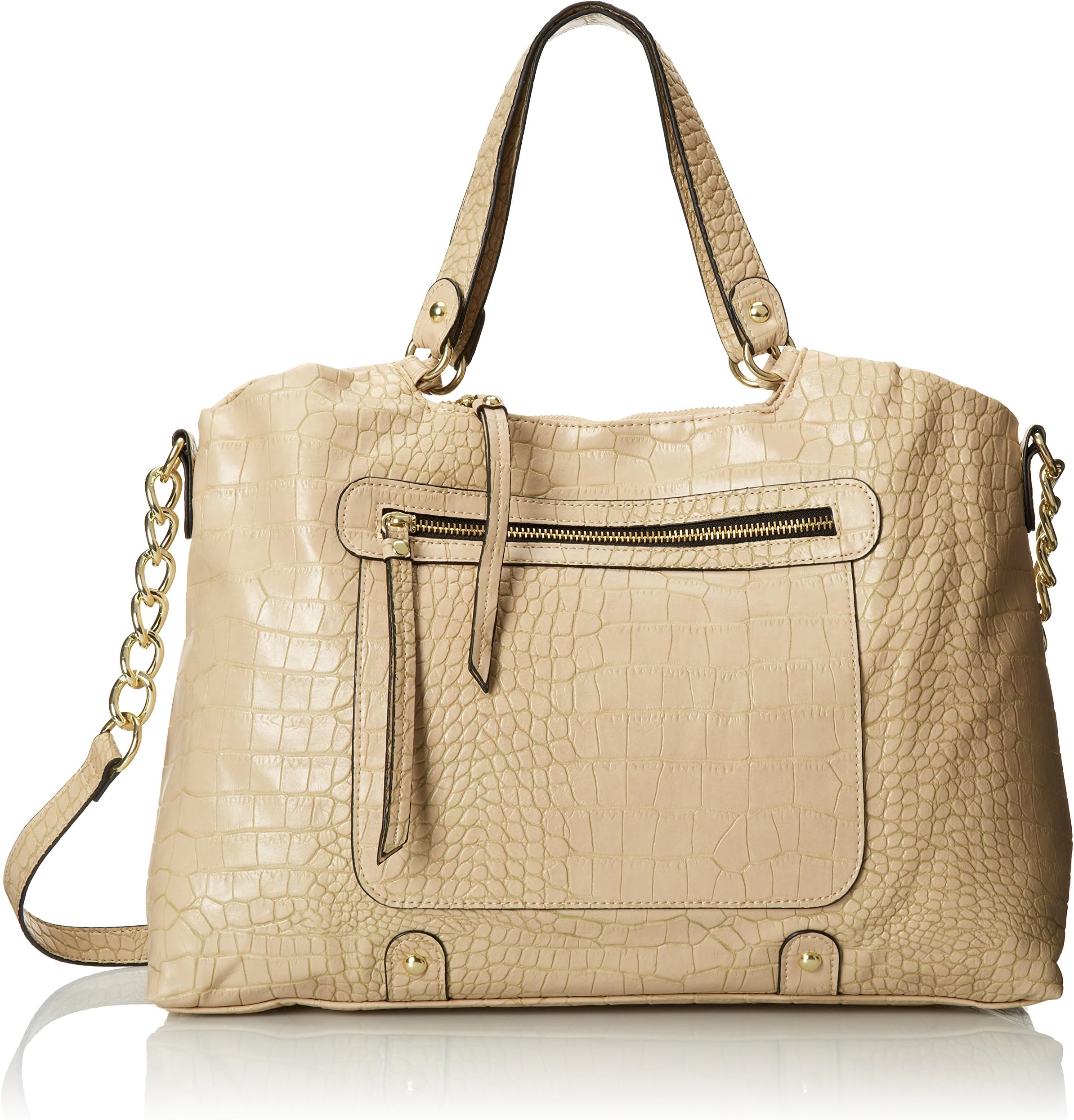 Large Faux Crocodile Tote