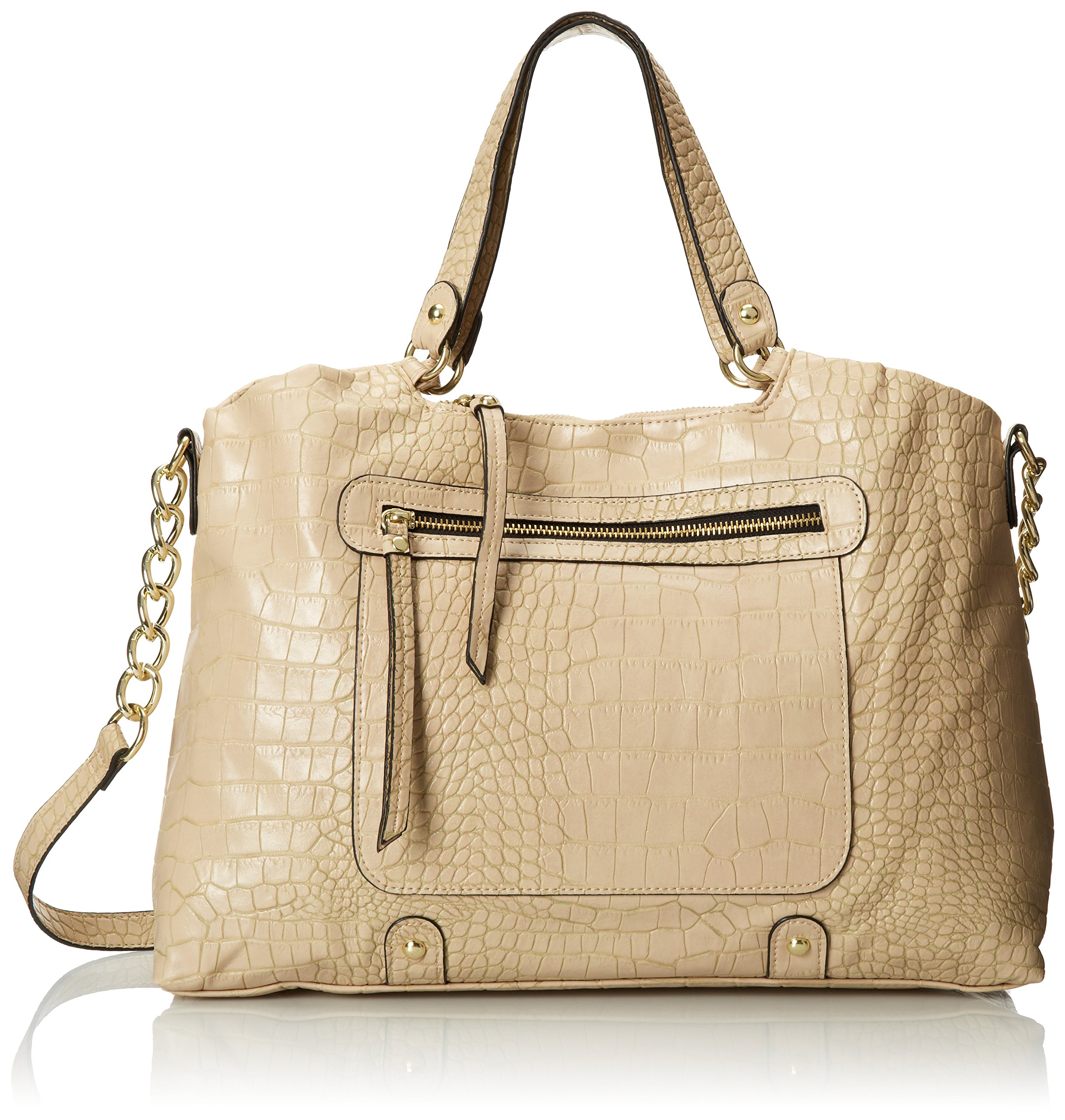 Large Faux Crocodile Tote