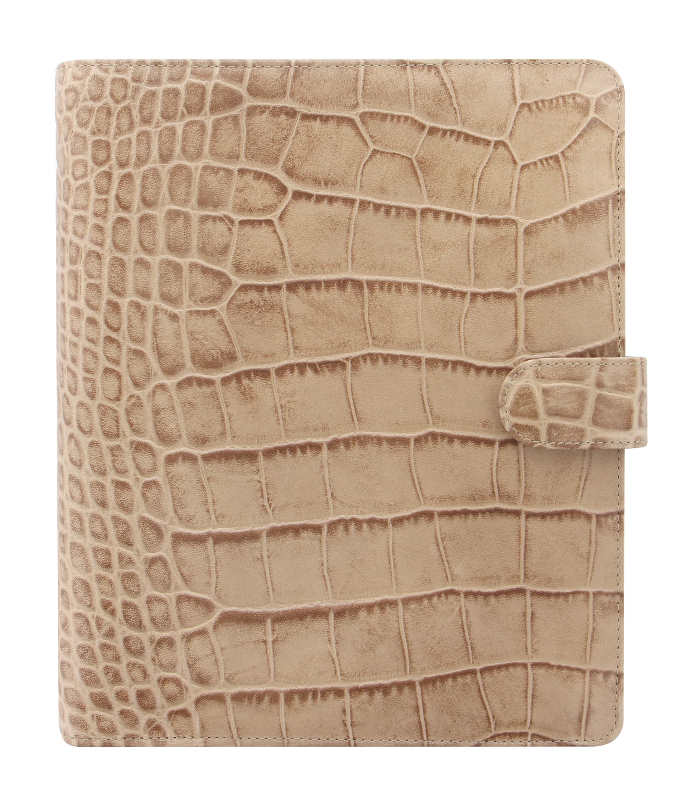 Filofax Classic Croc A5 Leather Organiser - Fawn : Amazon.co.uk