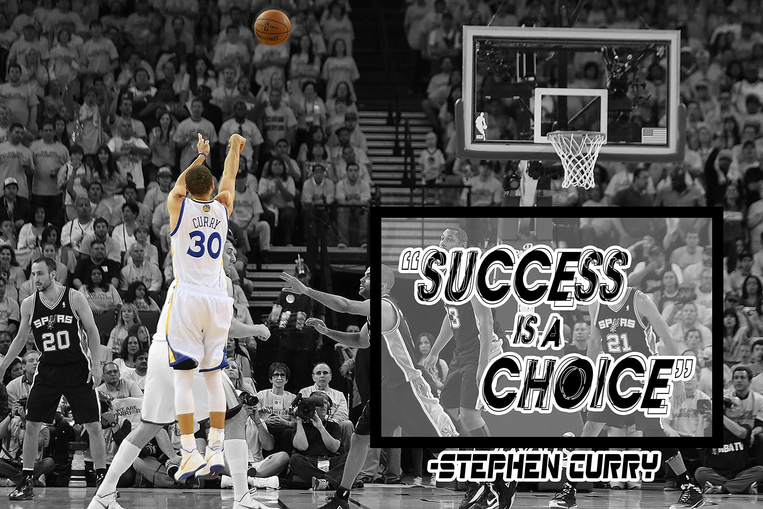 Stephen Curry Poster Quote Cool Golden State Warriors Steph Curry Quotes Posters Basketball Sports Décor Coaching Wall Art Growth Mindset Teacher Educational Teaching Learning Mindsets Quotes P060