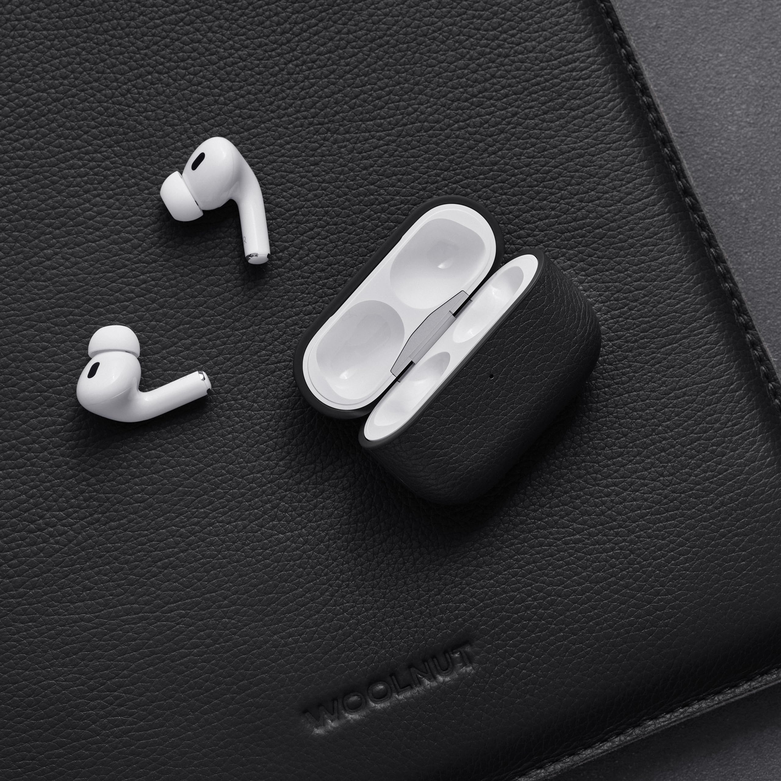 Woolnut Leather Case for AirPods Pro 2nd Gen - Black: Amazon.de