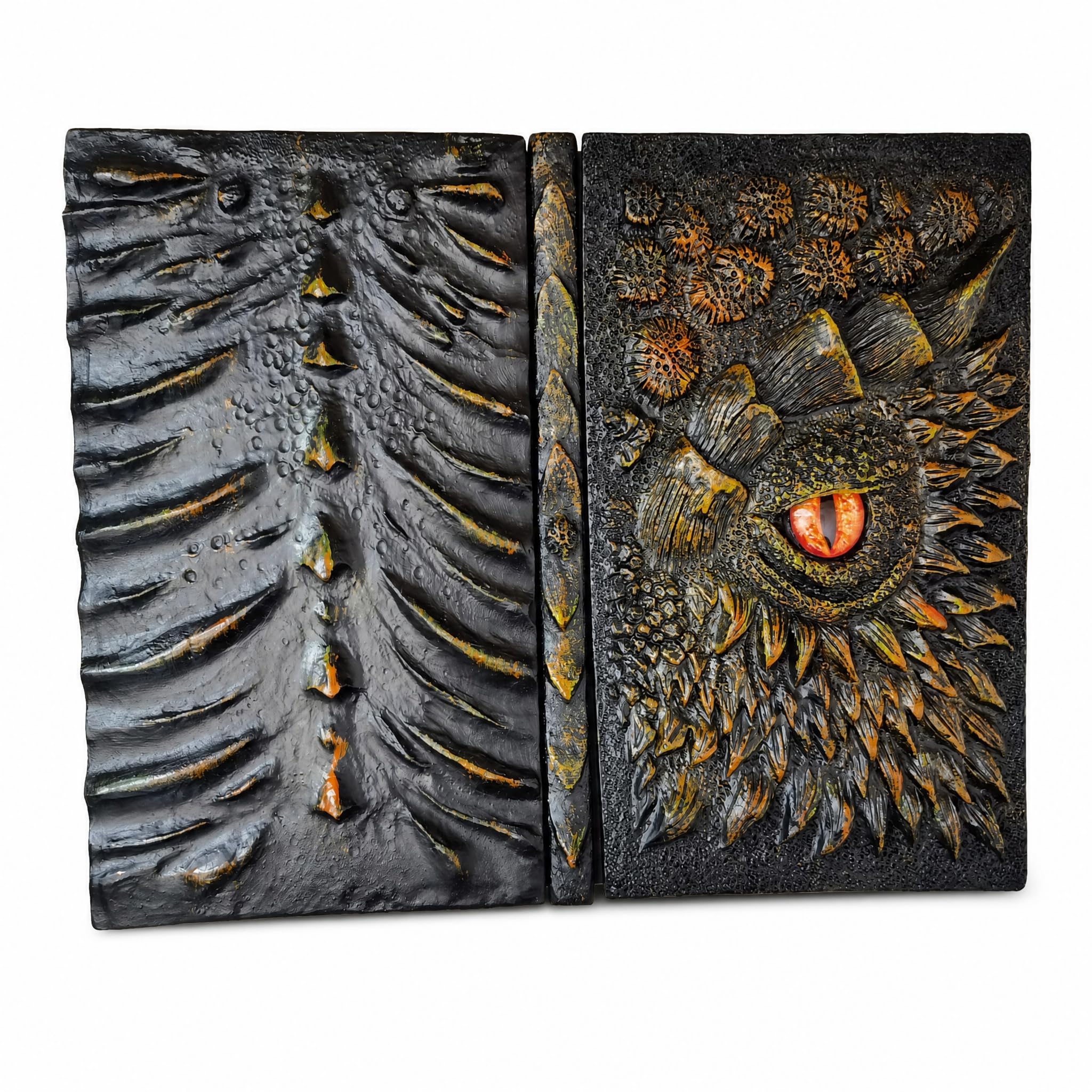 Quaderno con Drago, Notebook 3D, Oro, 17,5 cm