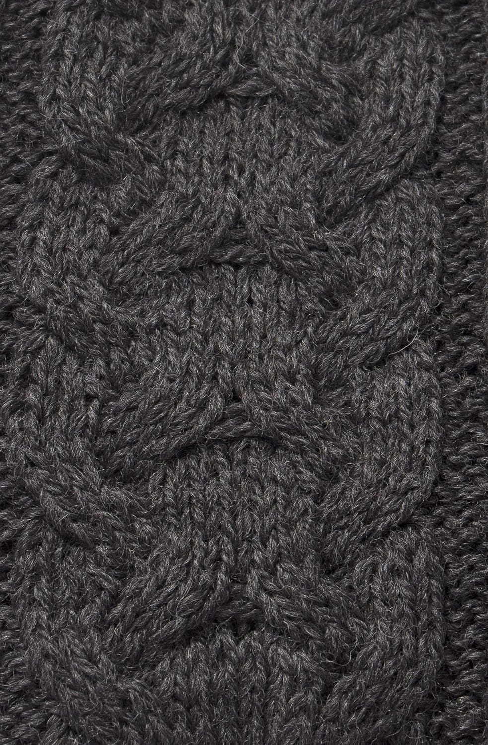 Aran Crafts Irish Cable Knitted Heavyweight Cold Weather Scarf 10"x64" (100% Merino Wool) - Image 7